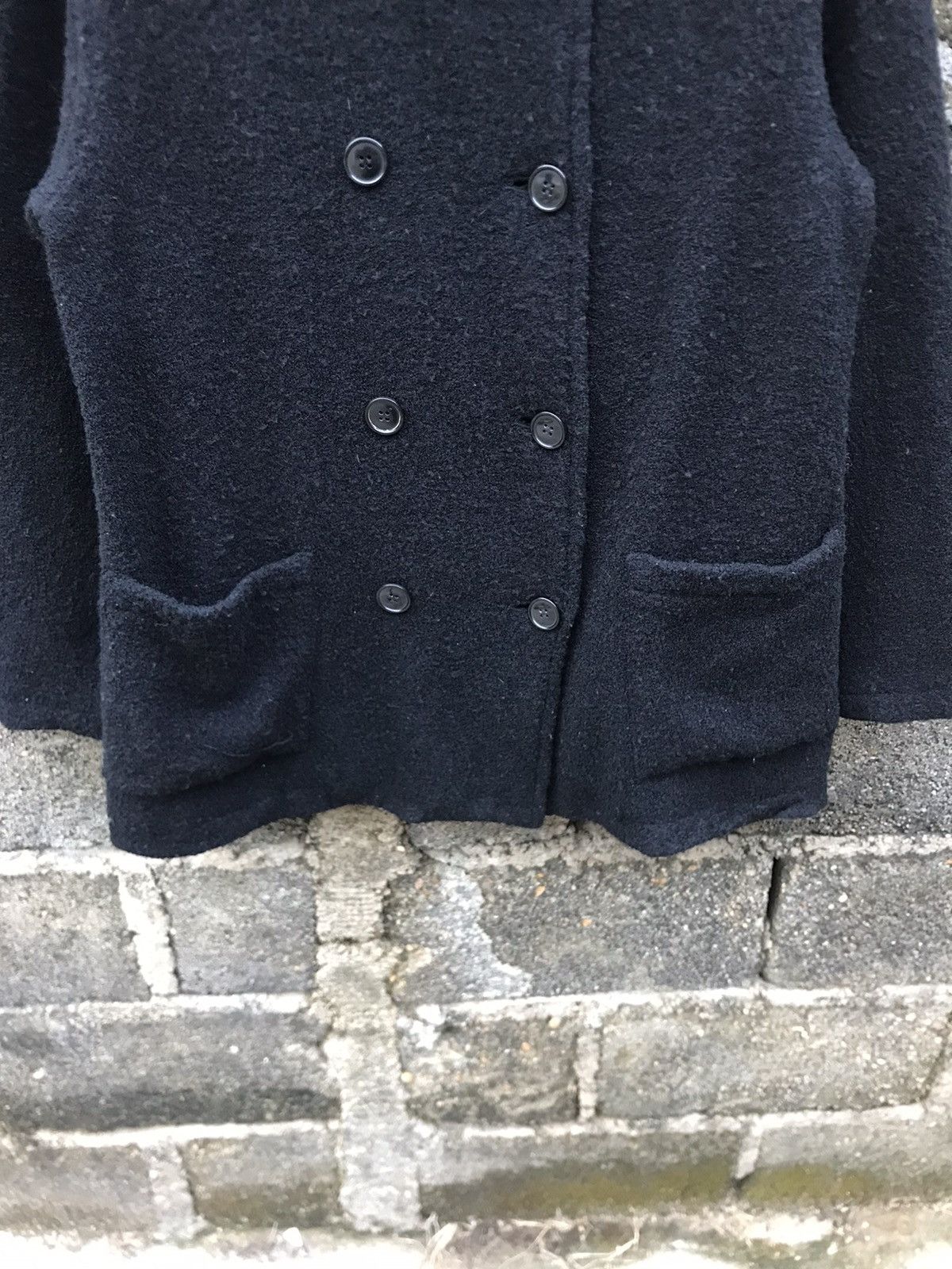 Japanese Brand × Vintage ⚡️ Vintage Do! Family Co Hooded Wool Double Breast Jacket Size US M / EU 48-50 / 2 - 4 Thumbnail