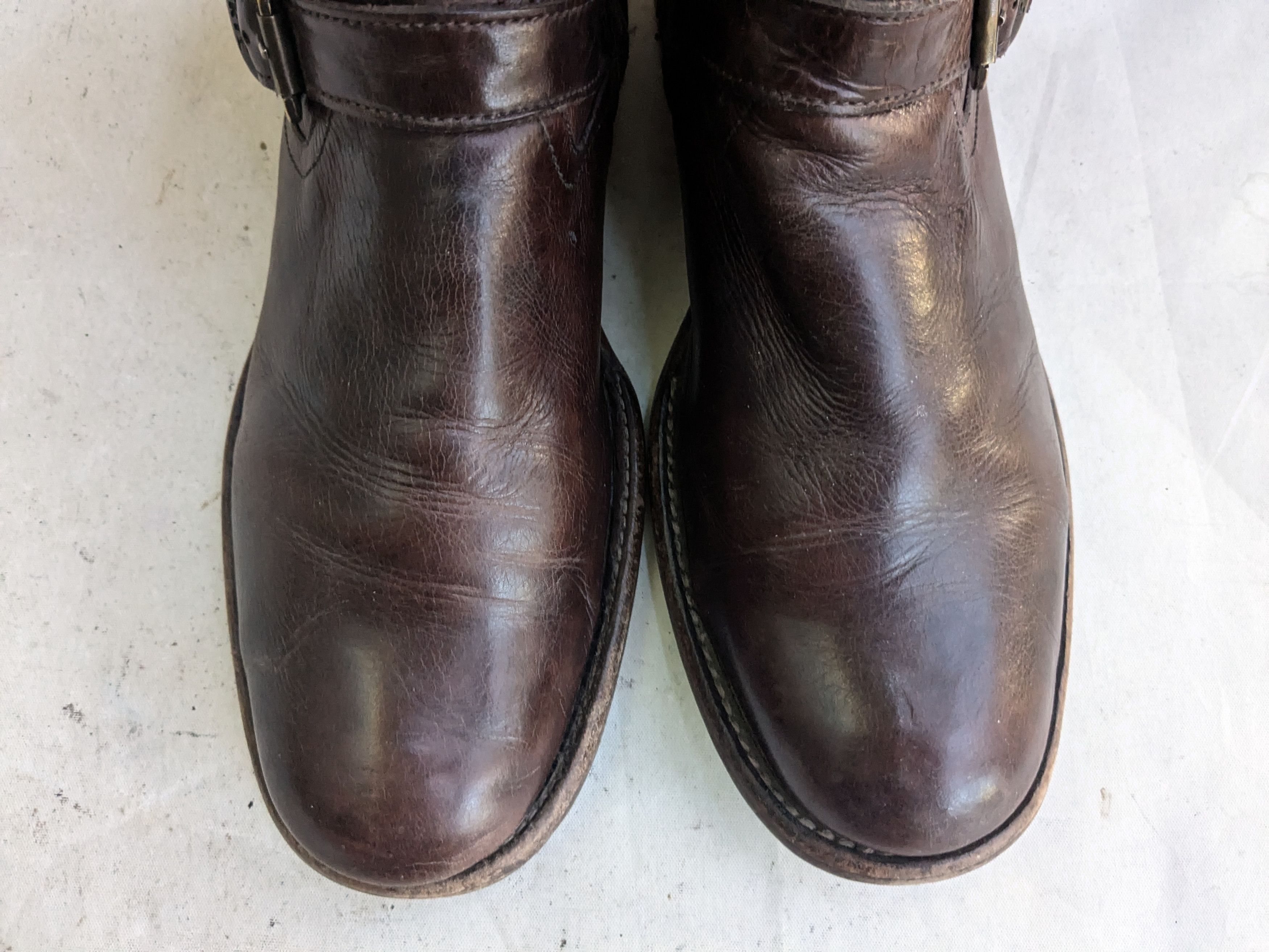 Frye Frye Engineer Boots Brown Leather 8 D Motorcycle Biker Size US 8 / EU 41 - 5 Thumbnail
