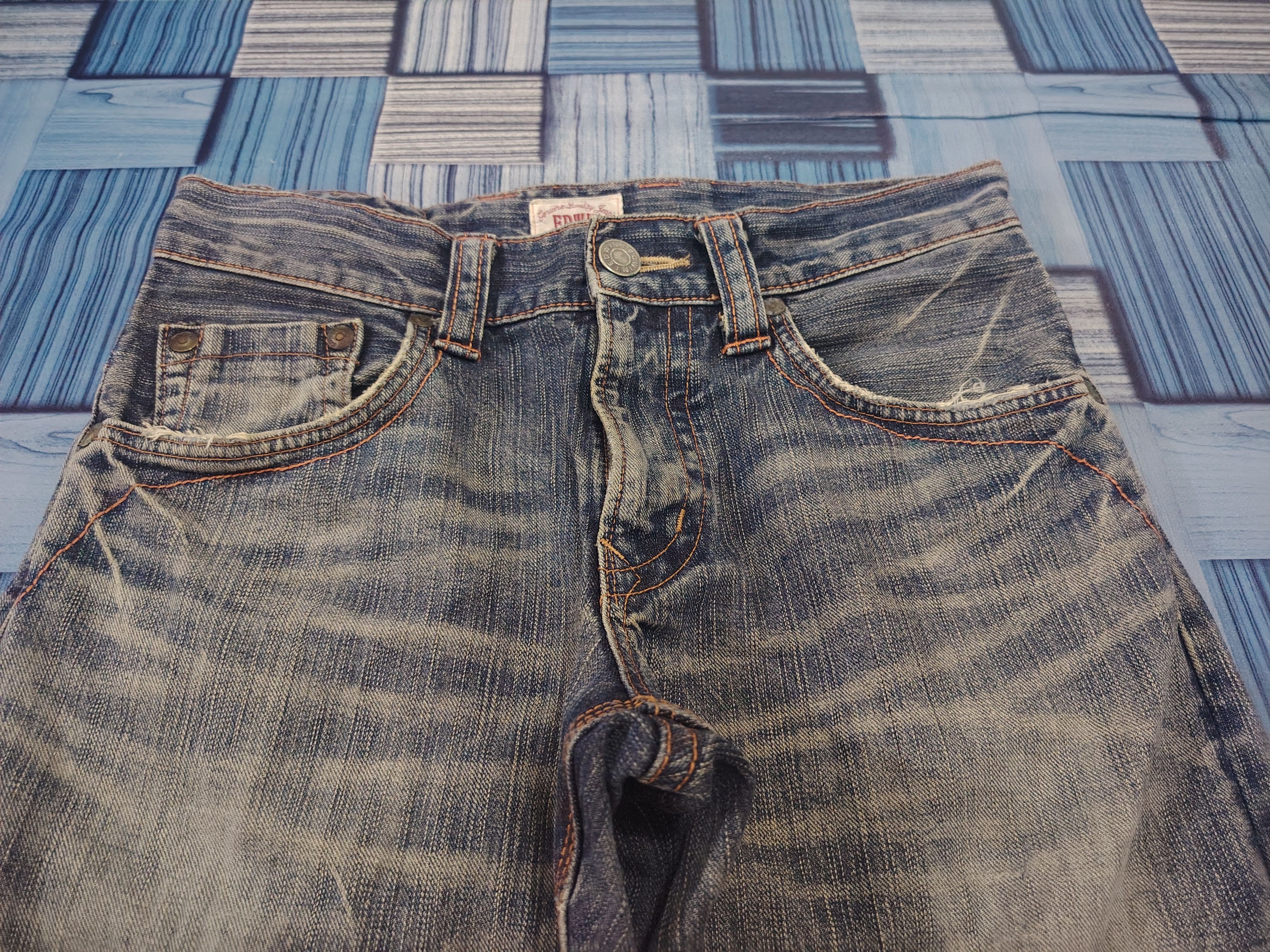 Edwin Edwin Exclusive Vintage Distressed Jeans Orange Stitch Size US 30 / EU 46 - 8 Thumbnail