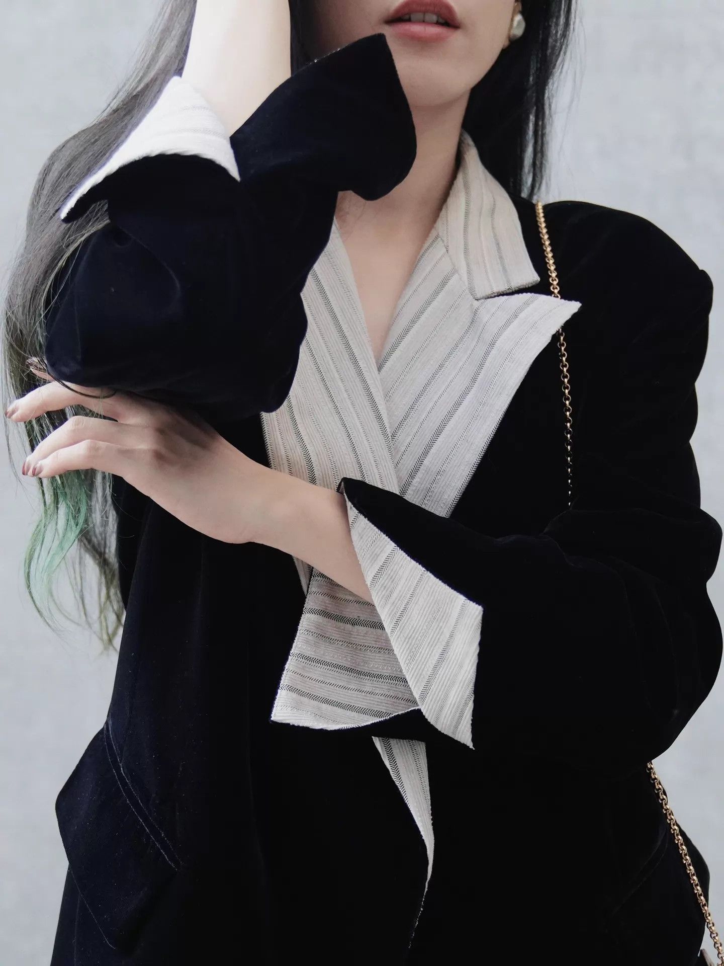 Other Vieuxnew JK Retro Oversize Velvet Blazer Colorblock Size M / US 6-8 / IT 42-44 - 8 Thumbnail