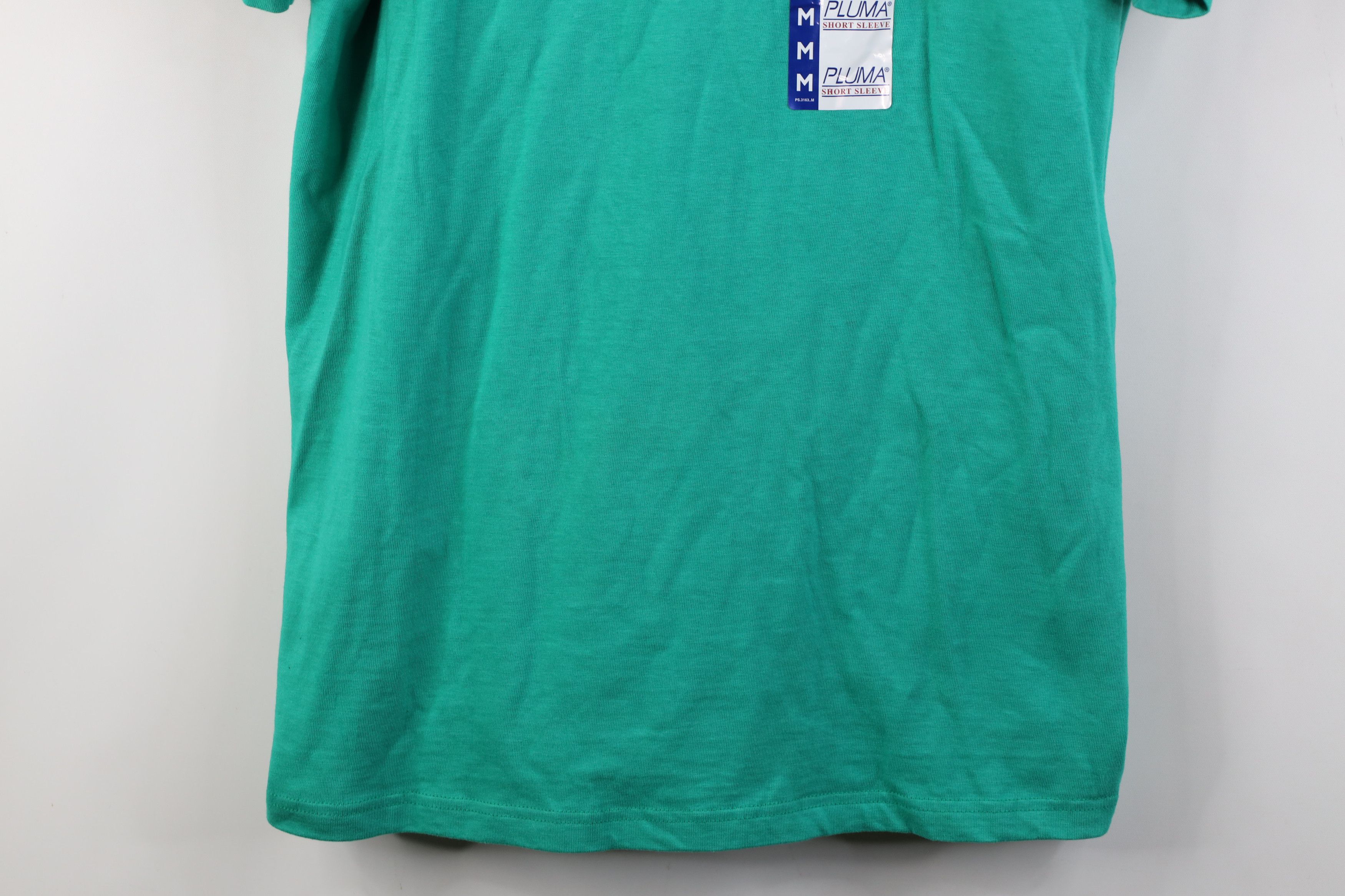 Vintage Deadstock Vintage Y2K Streetwear Heavy Cotton T-Shirt Green Size US M / EU 48-50 / 2 - 3 Thumbnail