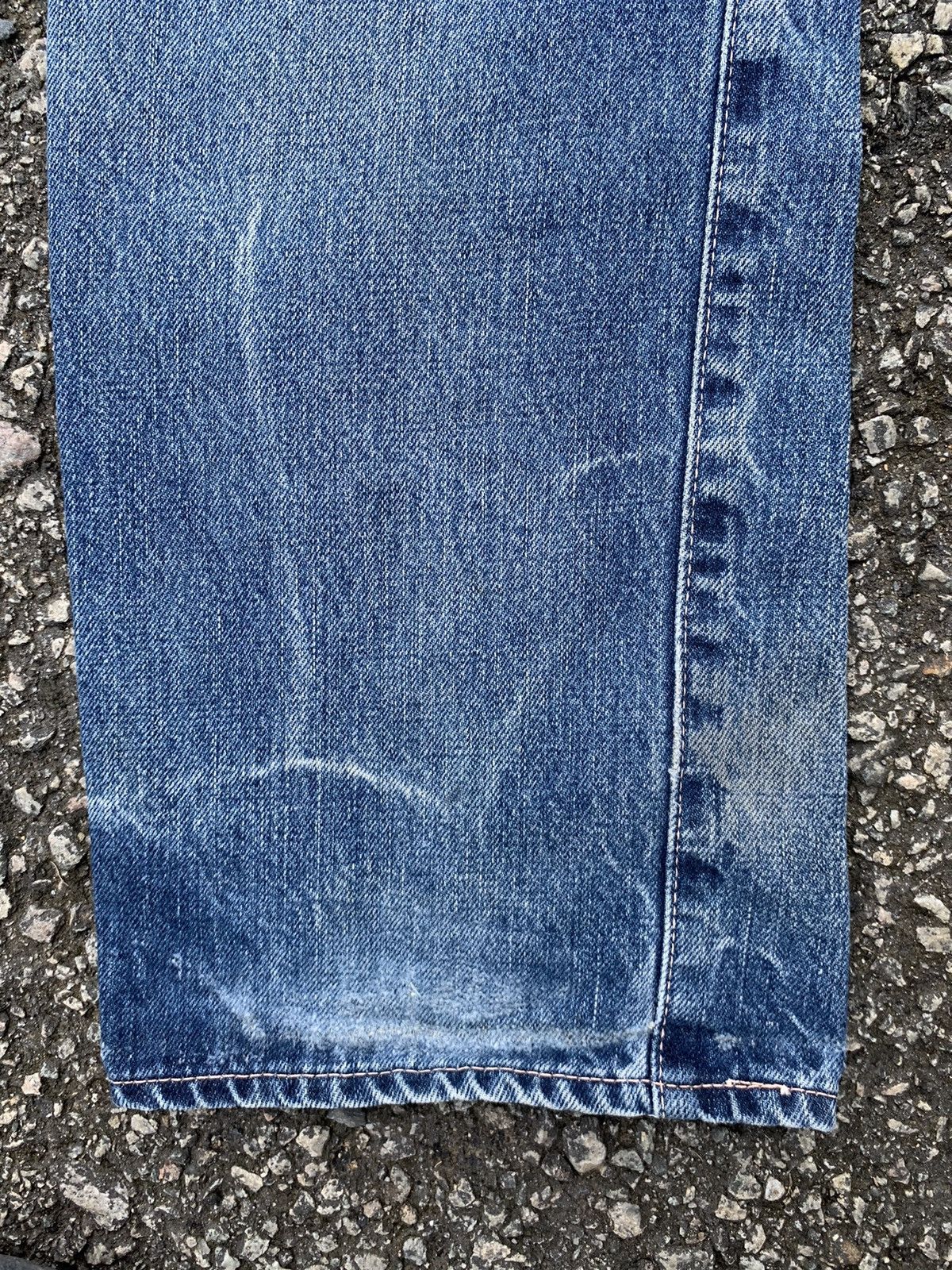 Jean × OMNIGOD × Vintage OMNIGOD JAPANESE BUTTON FLY SELVEDGE DISTRESSED DENIM🎌 Size US 28 / EU 44 - 23 Thumbnail