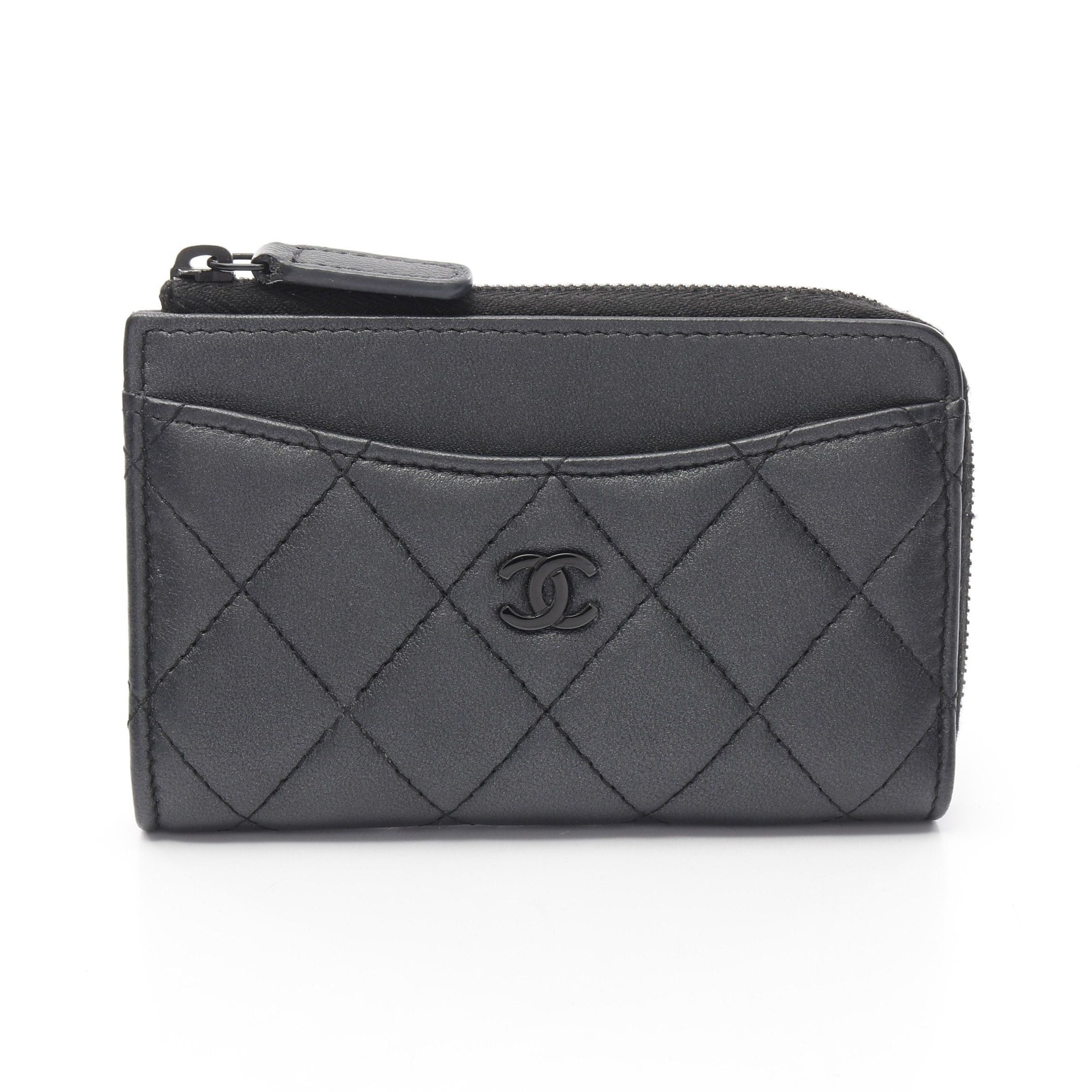 Chanel Chanel Matelasse Card Case Coin Purse Lambskin Black Hardware Size ONE SIZE - 1 Thumbnail