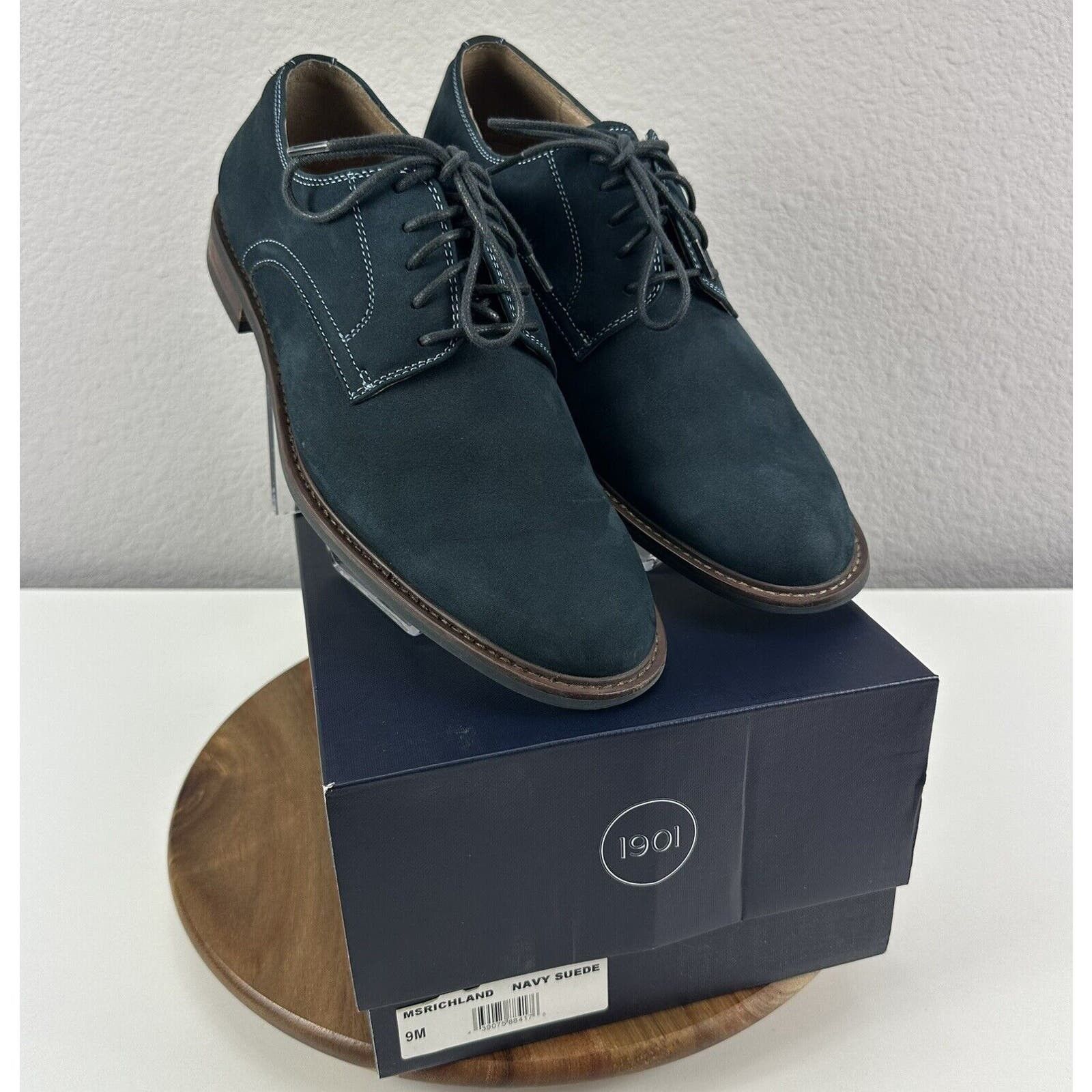 1901 1901 Nordstrom Lace Up Navy Blue Shoes Suede Men s Size 9M Grailed