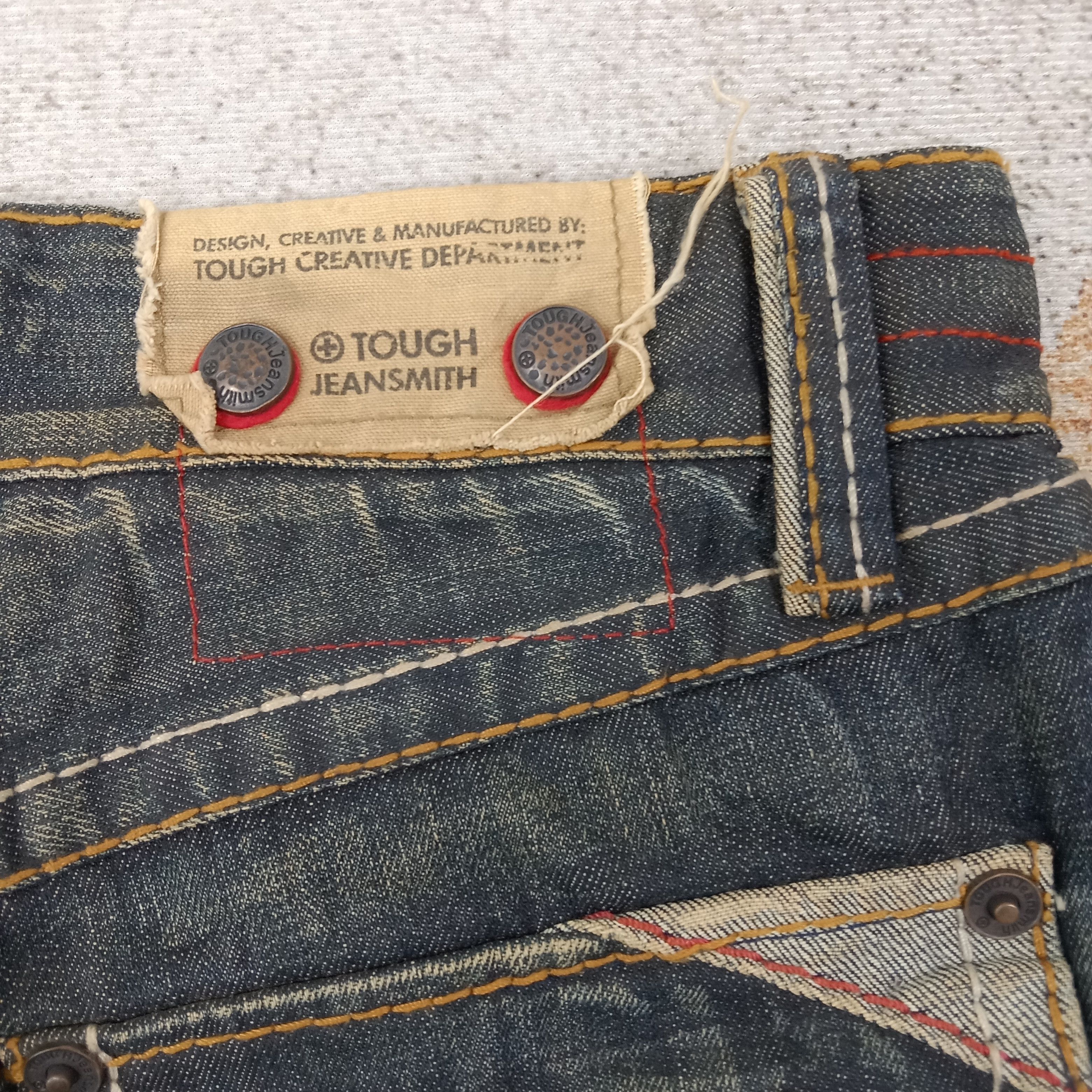 Vintage Tough Jeansmith Streetwear Patches Denim Jeans C258N18 Size US 32 / EU 48 - 9 Thumbnail