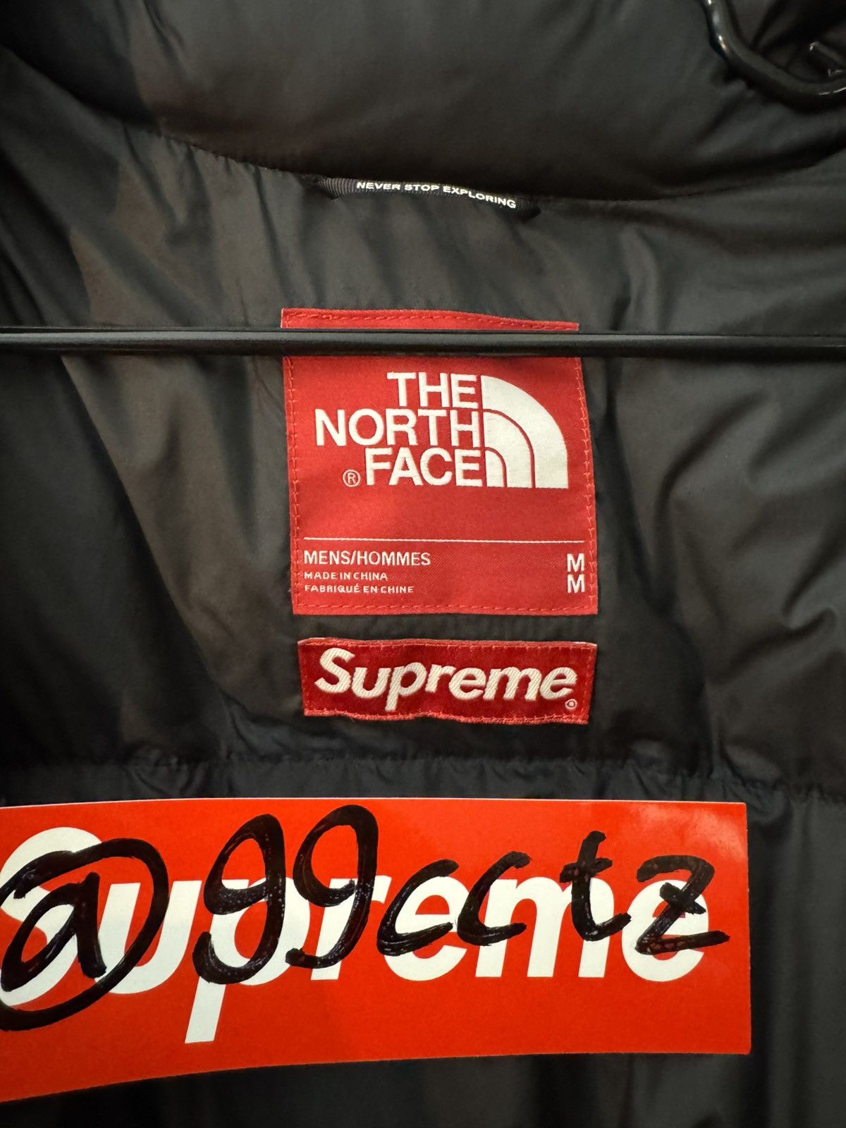 Supreme × The North Face Supreme TNF Orange Nuptse Jacket Size US M / EU 48-50 / 2 - 5 Thumbnail
