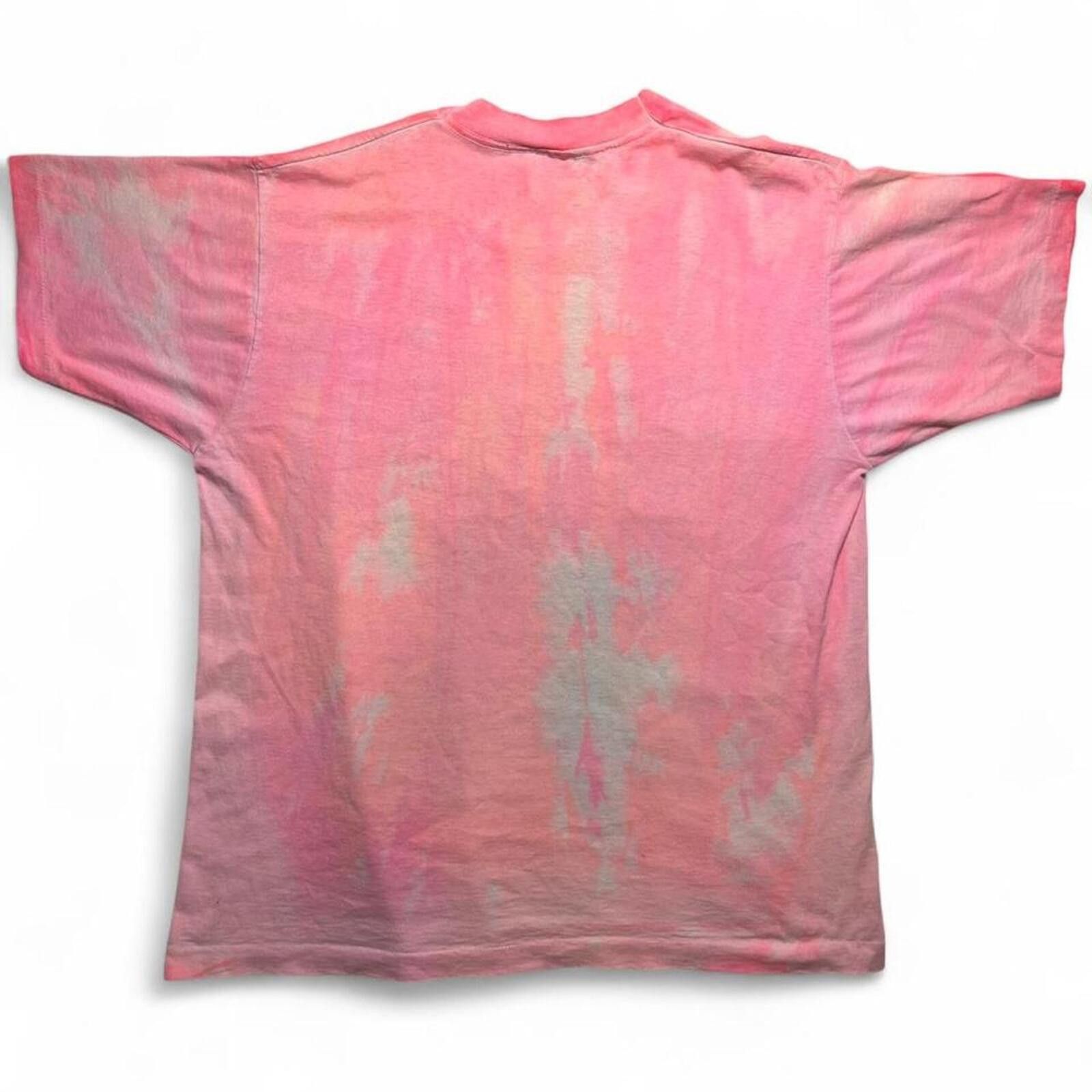 Other Vintage 90s Surf Attitude Club Neon Pink Tie-Dye Shirt XL Size US M / EU 48-50 / 2 - 2 Thumbnail