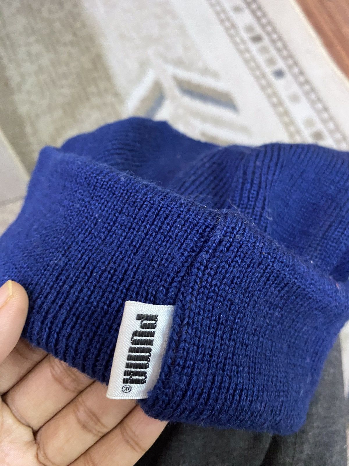 Puma × Vintage Vintage Puma Spell out Beanie Hat Size ONE SIZE - 5 Thumbnail