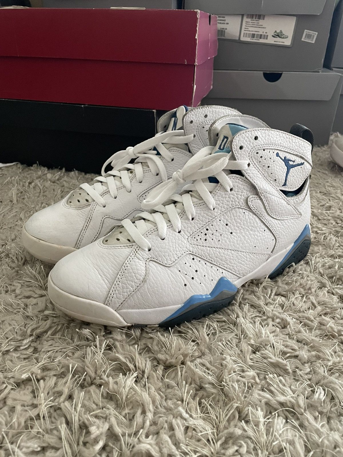 Jordan Brand Jordan 7 French Blue Size US 9 / EU 42 - 1 Thumbnail