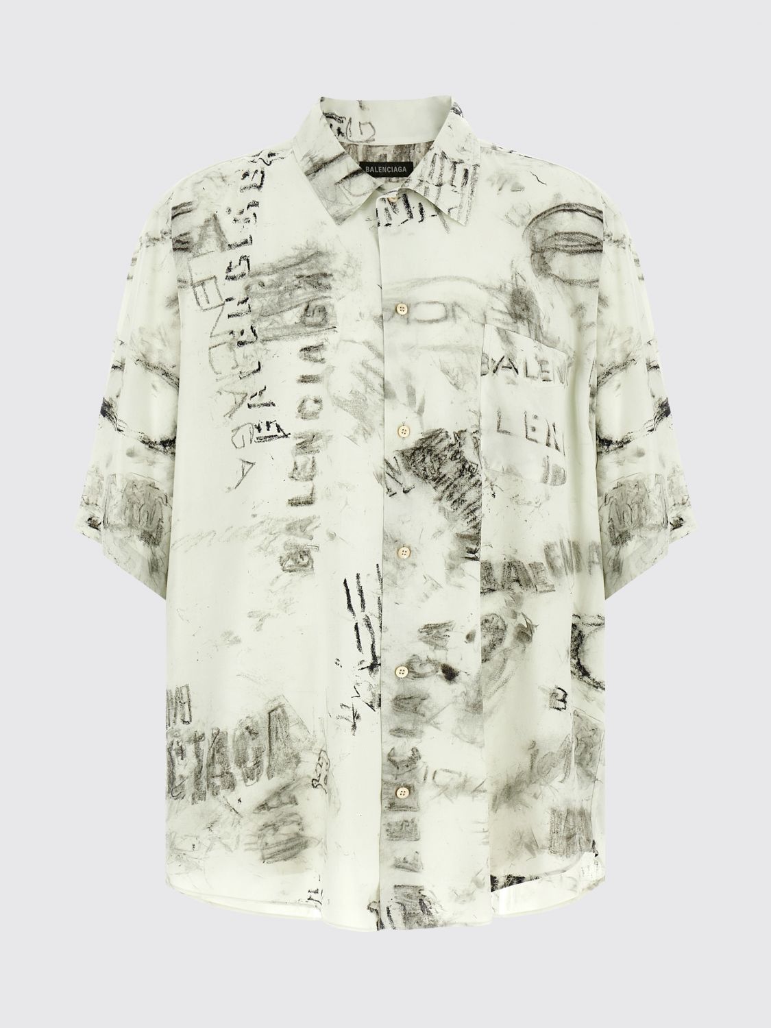 Balenciaga Balenciaga Shirt Men Grey Size US M / EU 48-50 / 2 - 1 Preview