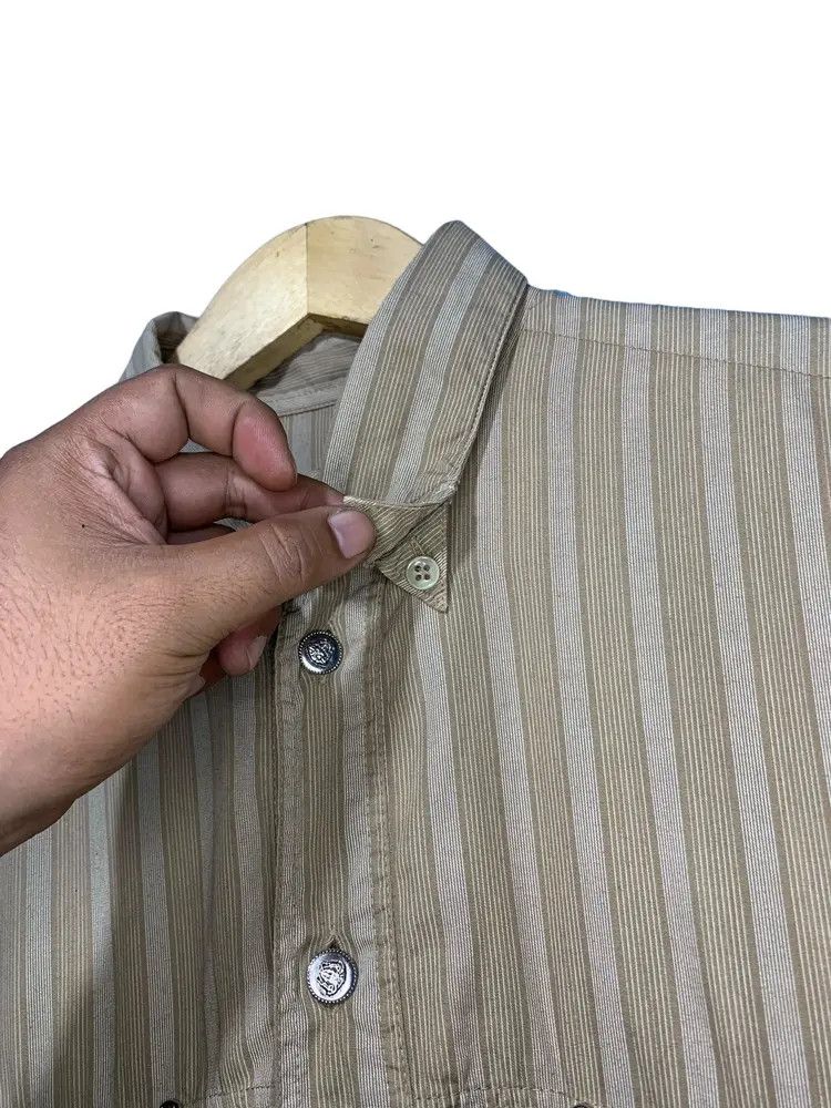 Versace Versace jeans couture oversized striped button down shirt Size US L / EU 52-54 / 3 - 6 Thumbnail