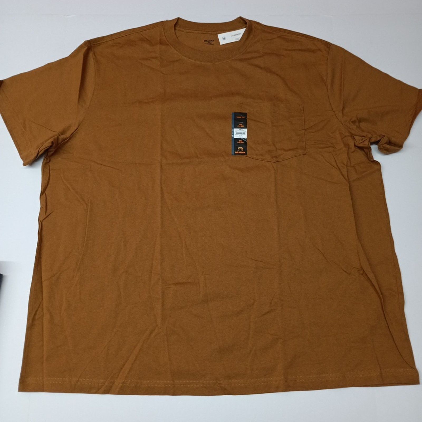 Other 3 Brahma T-Shirt 3XL 54-56 Gray, White, Brown Pocket Tee Size US XXL / EU 58 / 5 - 2 Thumbnail