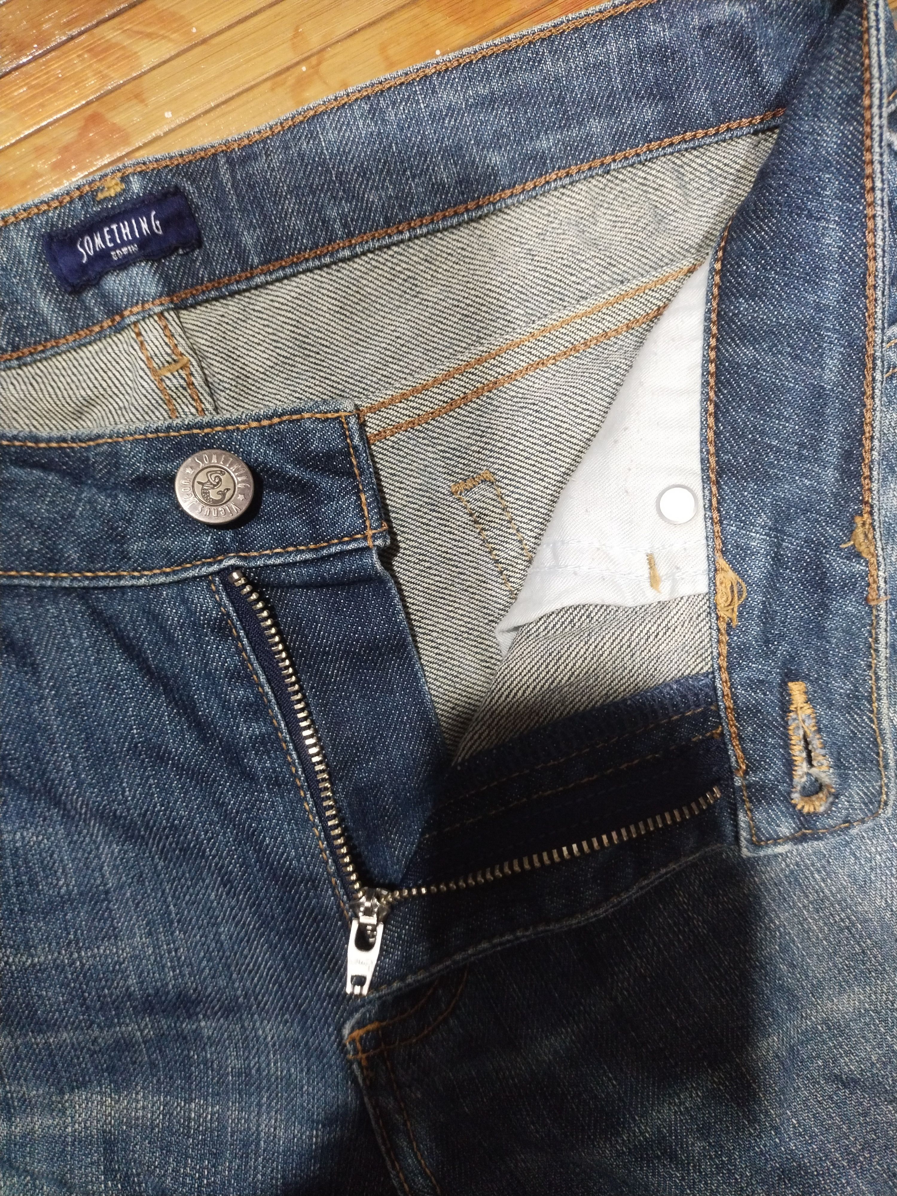 Edwin × Japanese Brand × Vintage Jeans Edwin Something Sz 30" Size 30" / US 8 / IT 44 - 16 Thumbnail