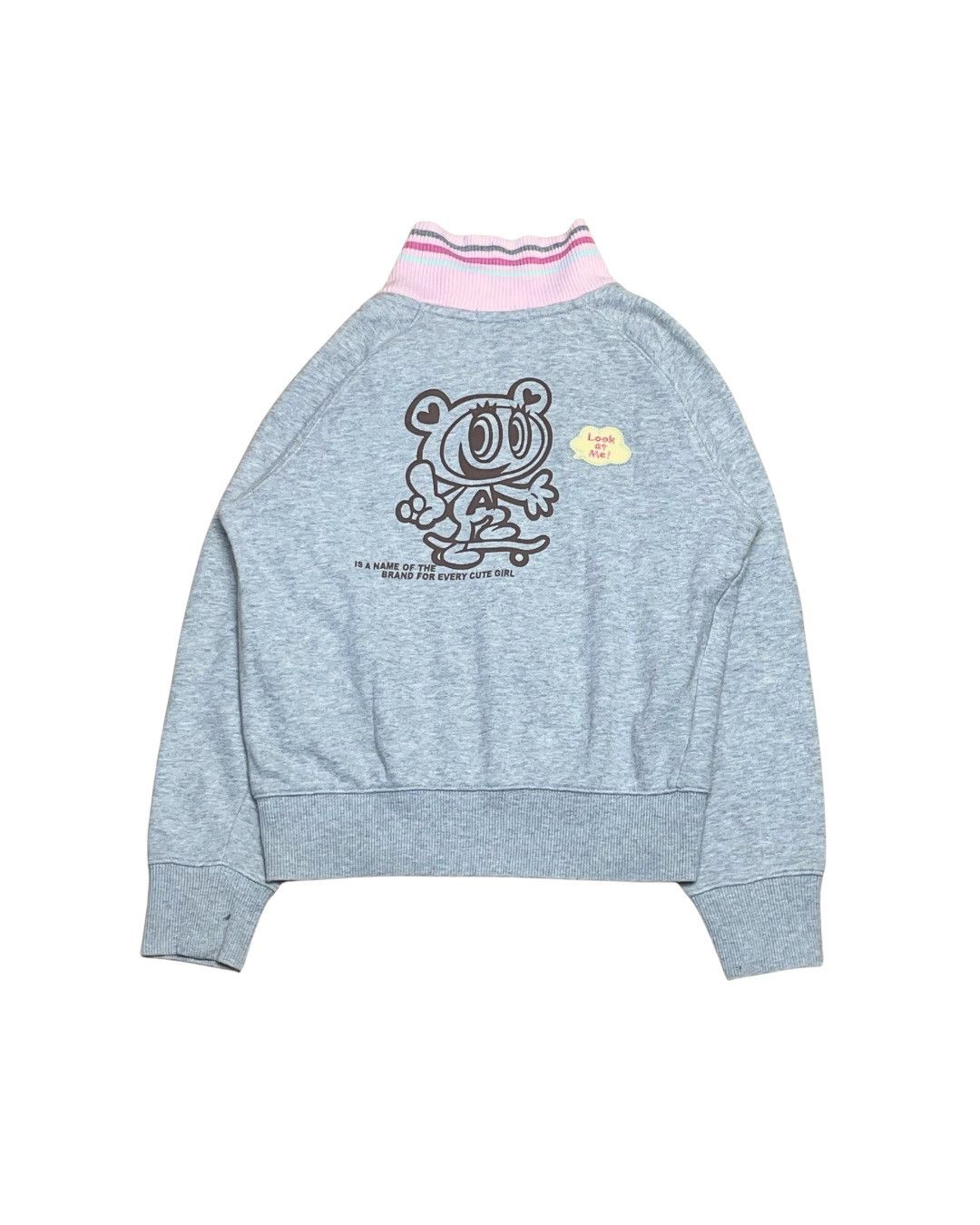 Angel Blue Angel Blue Japan Multi-Patch Grey Track Jacket JDM Streetwea Size XS / US 0-2 / IT 36-38 - 3 Thumbnail