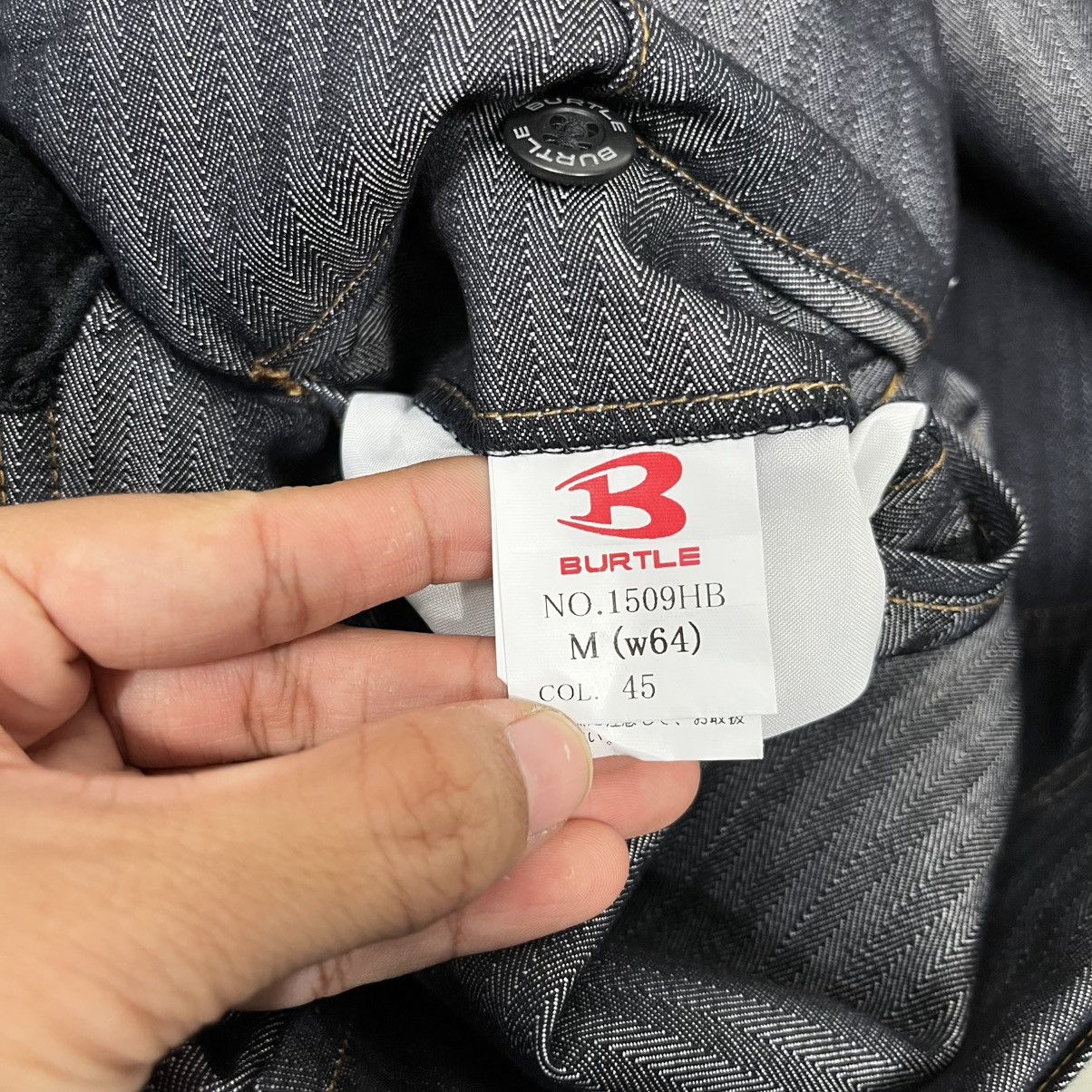 Japanese Brand Vintage Burtle Hickory Stripe Denim Jeans Size US 29 - 17 Thumbnail