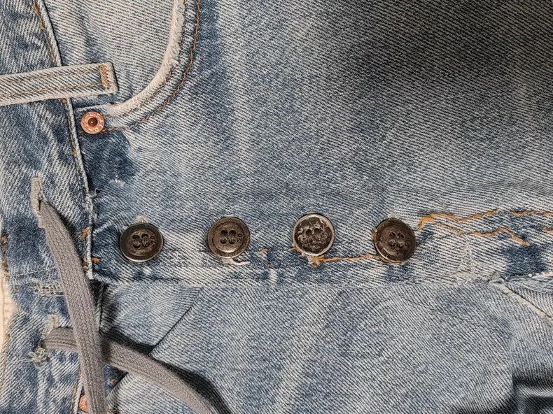 Greg Lauren GREG LAUREN size 1 Double jeans 2504-Nextarrow Size US 28 / EU 44 - 3 Thumbnail