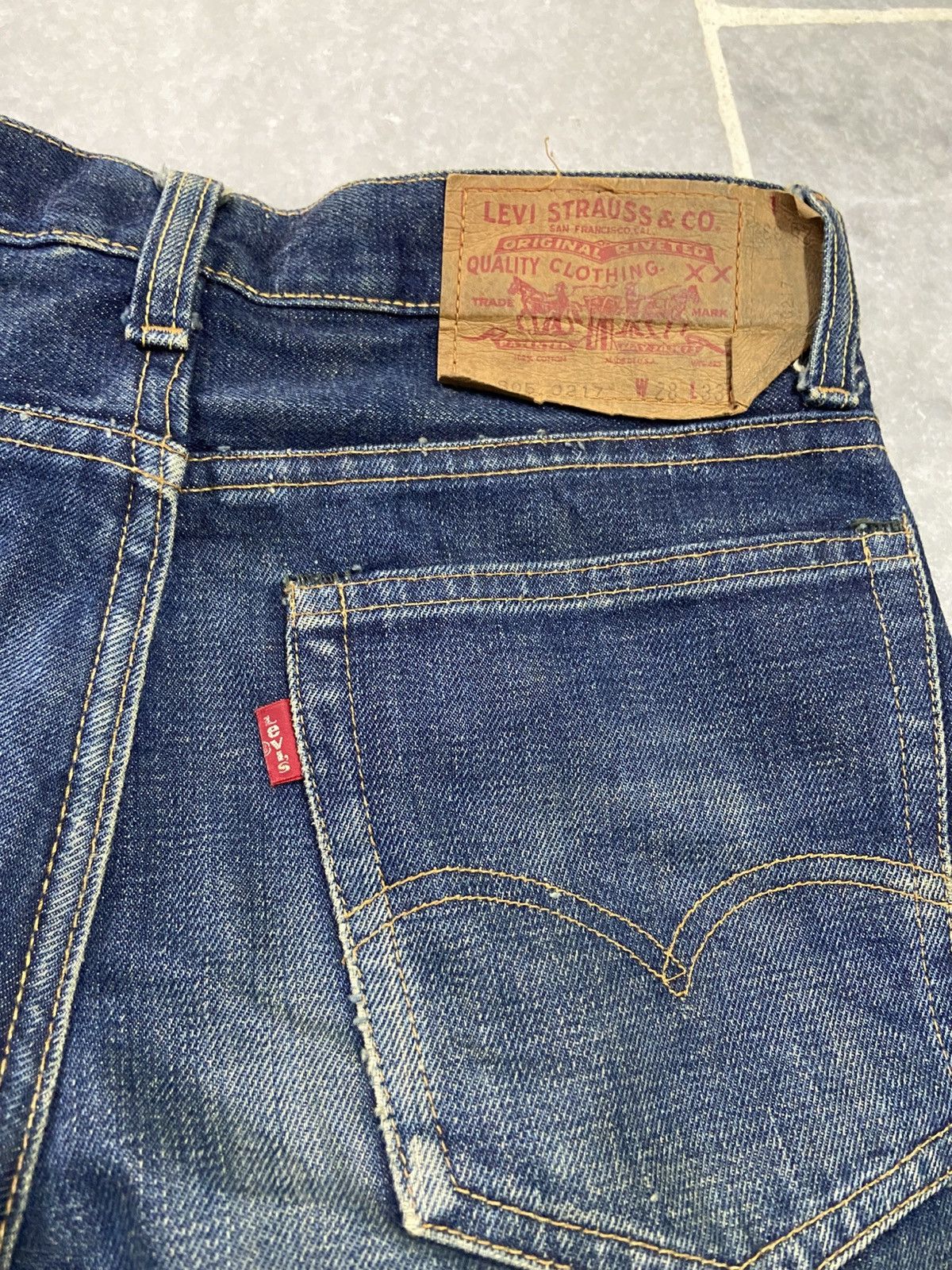 Levi's RARE Vintage Levis 805 0217 Redlines Jeans Size US 28 / EU 44 - 7 Thumbnail