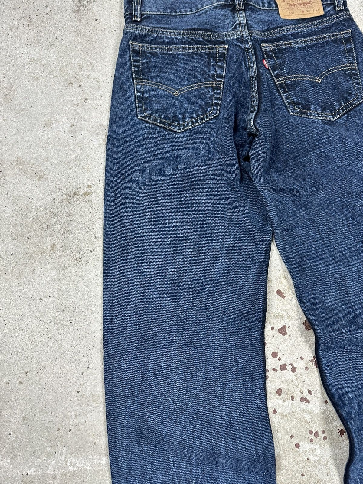 Levi's × Vintage Vintage 90s Levi’s 501 Washed Navy Denim Pants Jeans Size US 30 / EU 46 - 11 Thumbnail