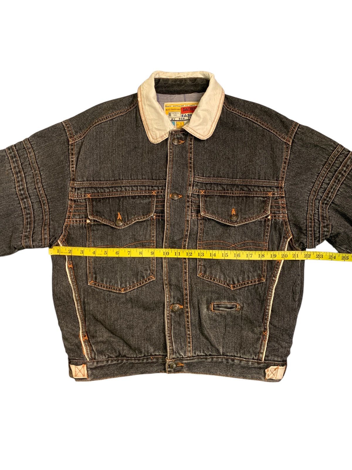 Japanese Brand Rare Design Dachet Fashion International Denim Jackets Size US S / EU 44-46 / 1 - 5 Thumbnail