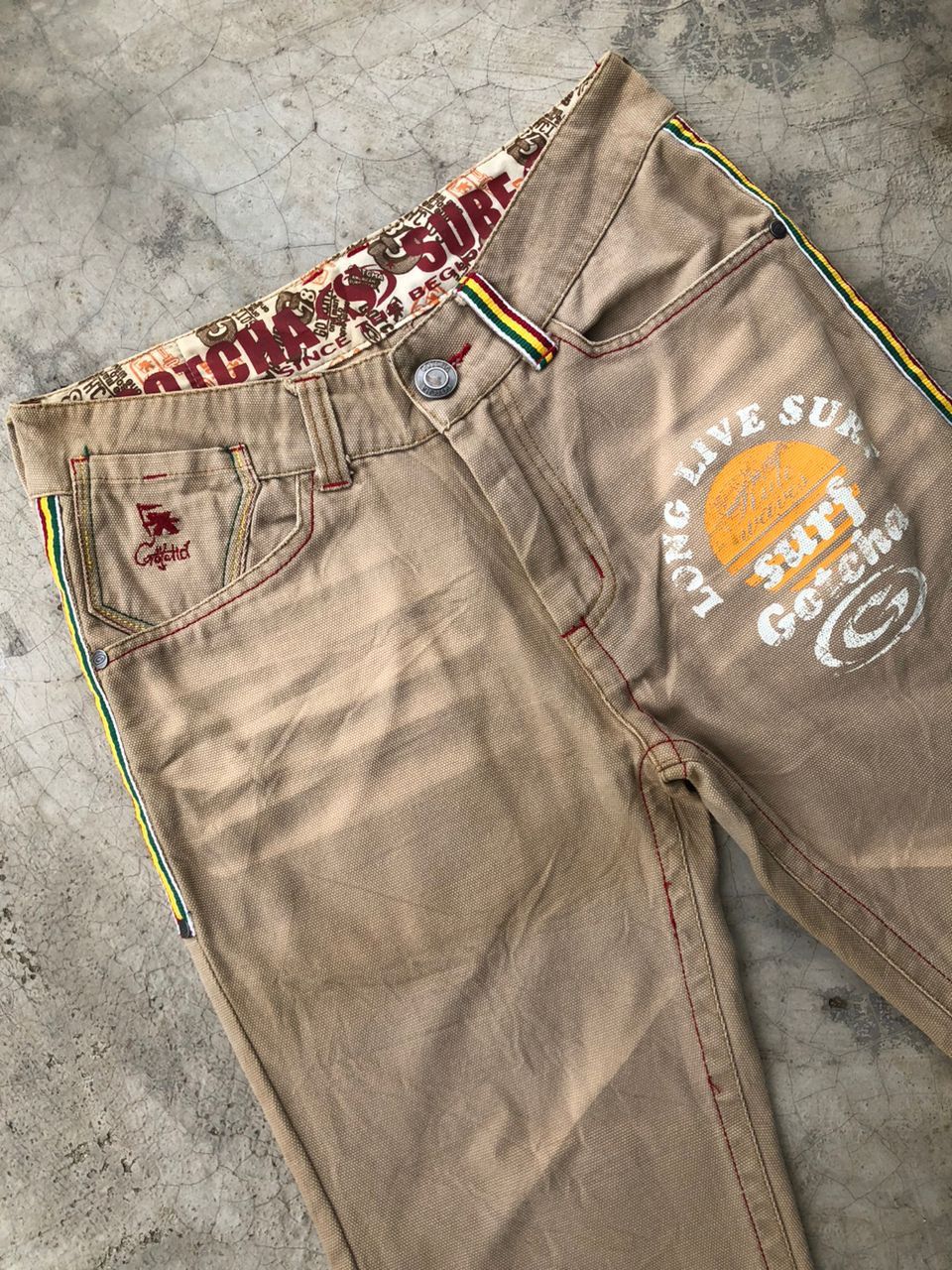Gotcha × Vintage Vintage Gotcha Duck Canvas Surf Style Rasta Jeans Size US 30 / EU 46 - 3 Thumbnail