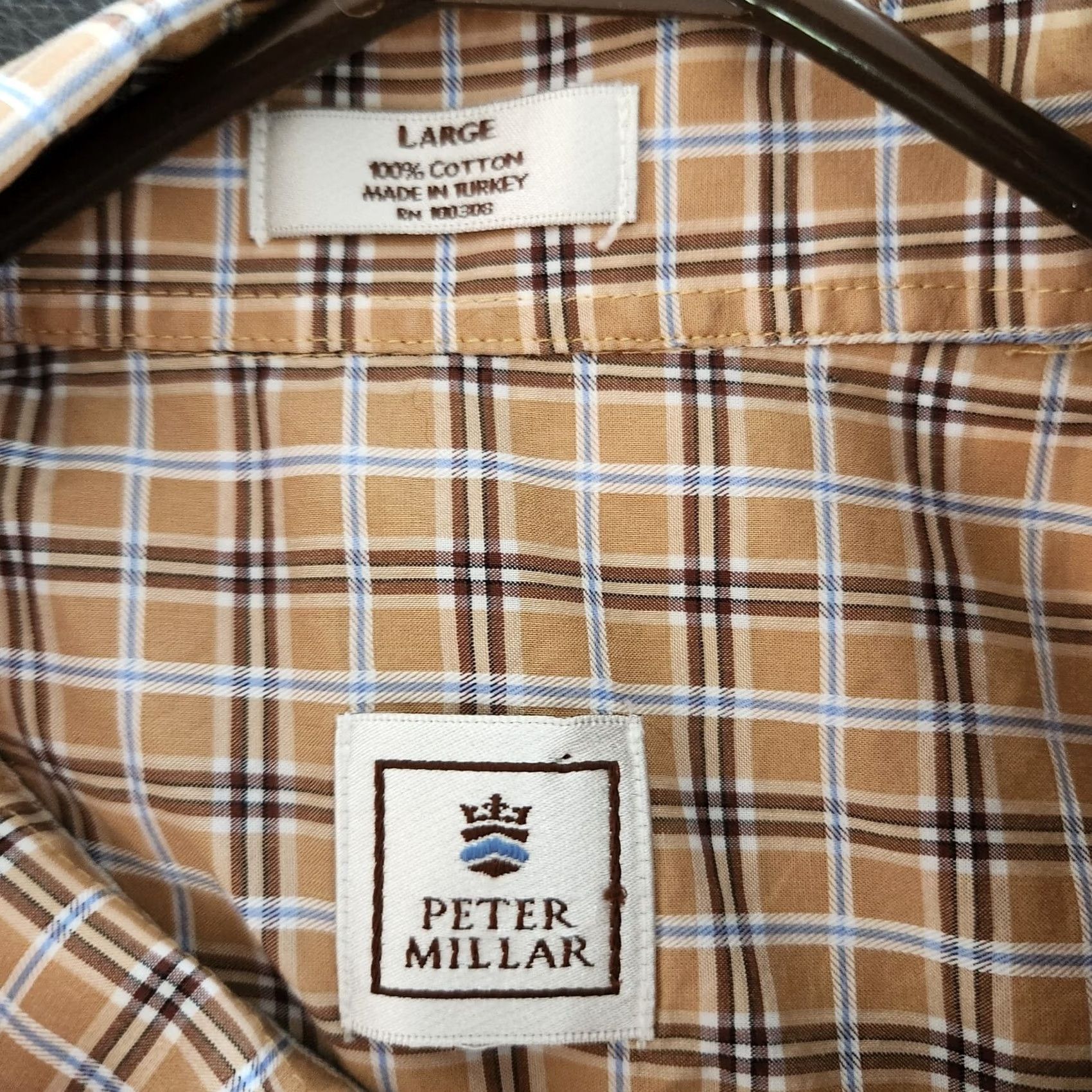 Peter Millar Peter Millar Cotton Orange Plaid Long Sleeve Button-Up Shirt Mens Large Size US L / EU 52-54 / 3 - 8 Thumbnail