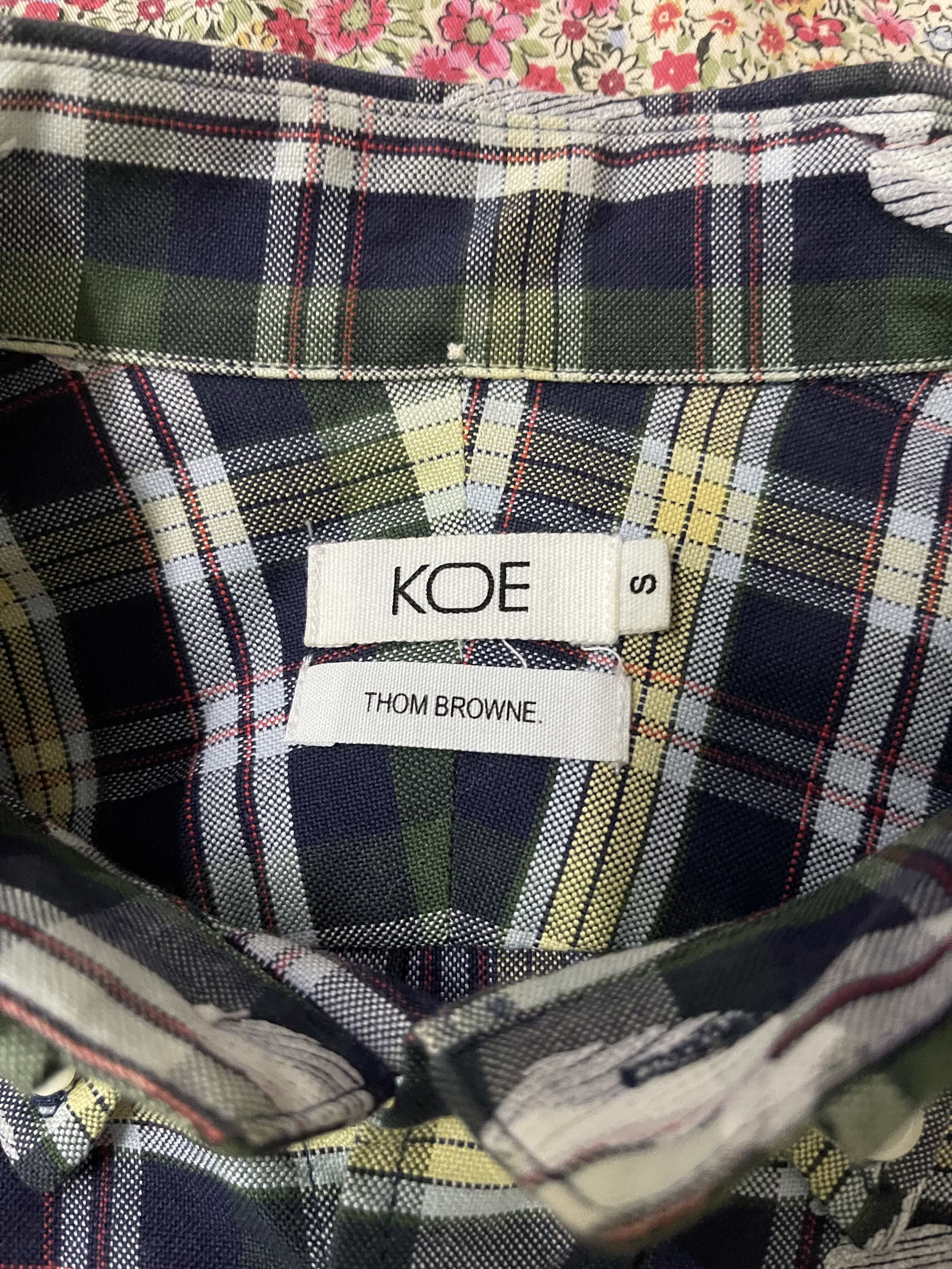Thom Browne Koe x Thom Browne LongSleeve Checked Duck Shirt Size US S / EU 44-46 / 1 - 2 Thumbnail
