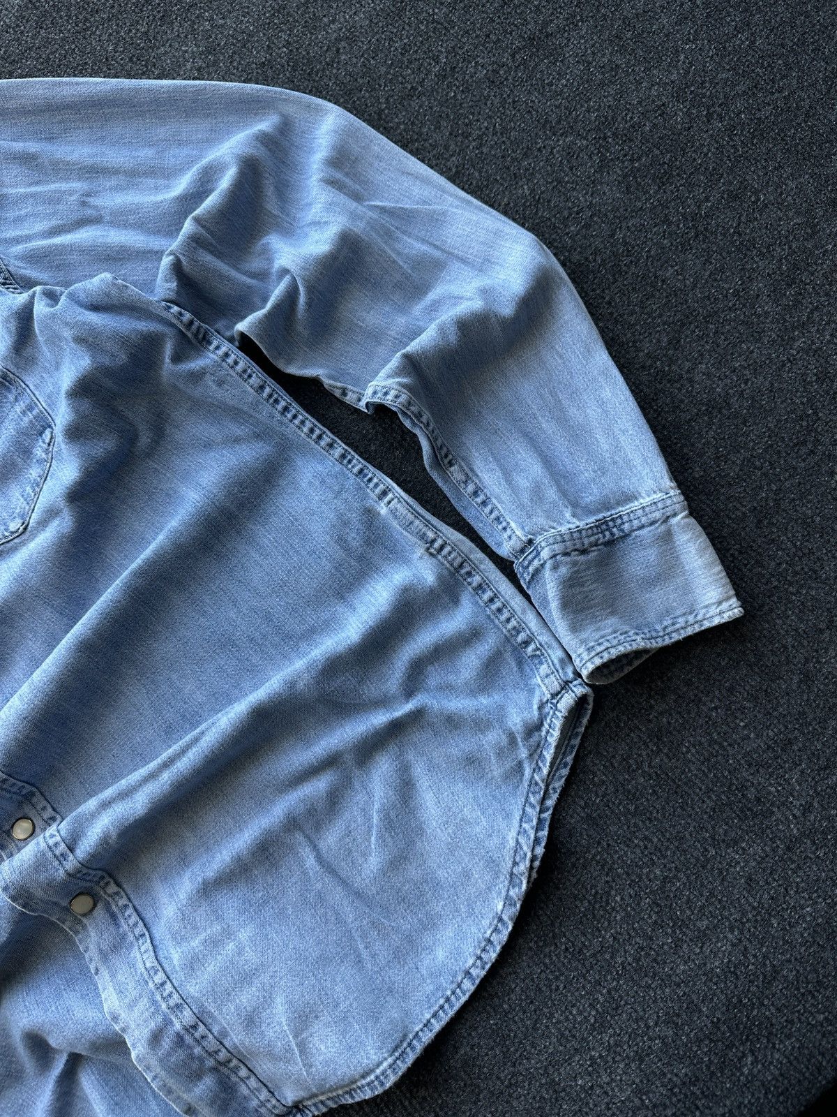 Polo Ralph Lauren 🚨 VNTG Y2K Polo Ralph Lauren Shirt DENIM RARE long SLEEVE Size US M / EU 48-50 / 2 - 2 Thumbnail