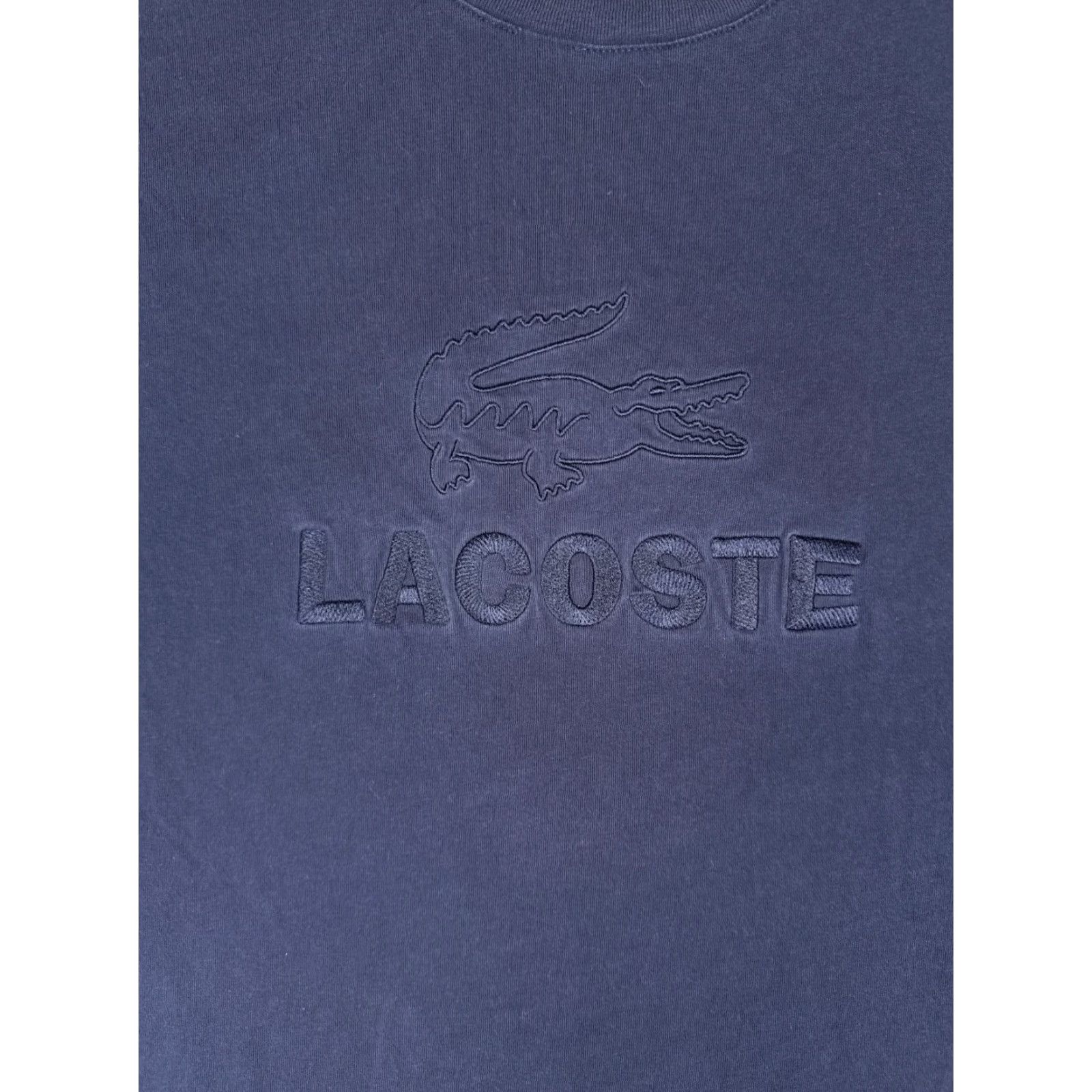 Lacoste Lacoste Shirt Men Large Blue Crew Neck Short Sleeve 100% Cotton Logo READ Size US L / EU 52-54 / 3 - 6 Thumbnail