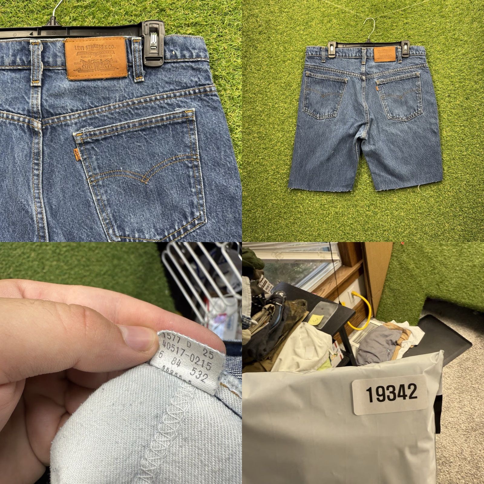 Levi's VINTAGE Levi's Jeans Shorts Mens 32 Jorts Orange Tab Casual Relaxed Fit Denim 5-Pocket Design 80s 90s Western Levi's Mens Short Jeans Size US 32 / EU 48 - 8 Thumbnail