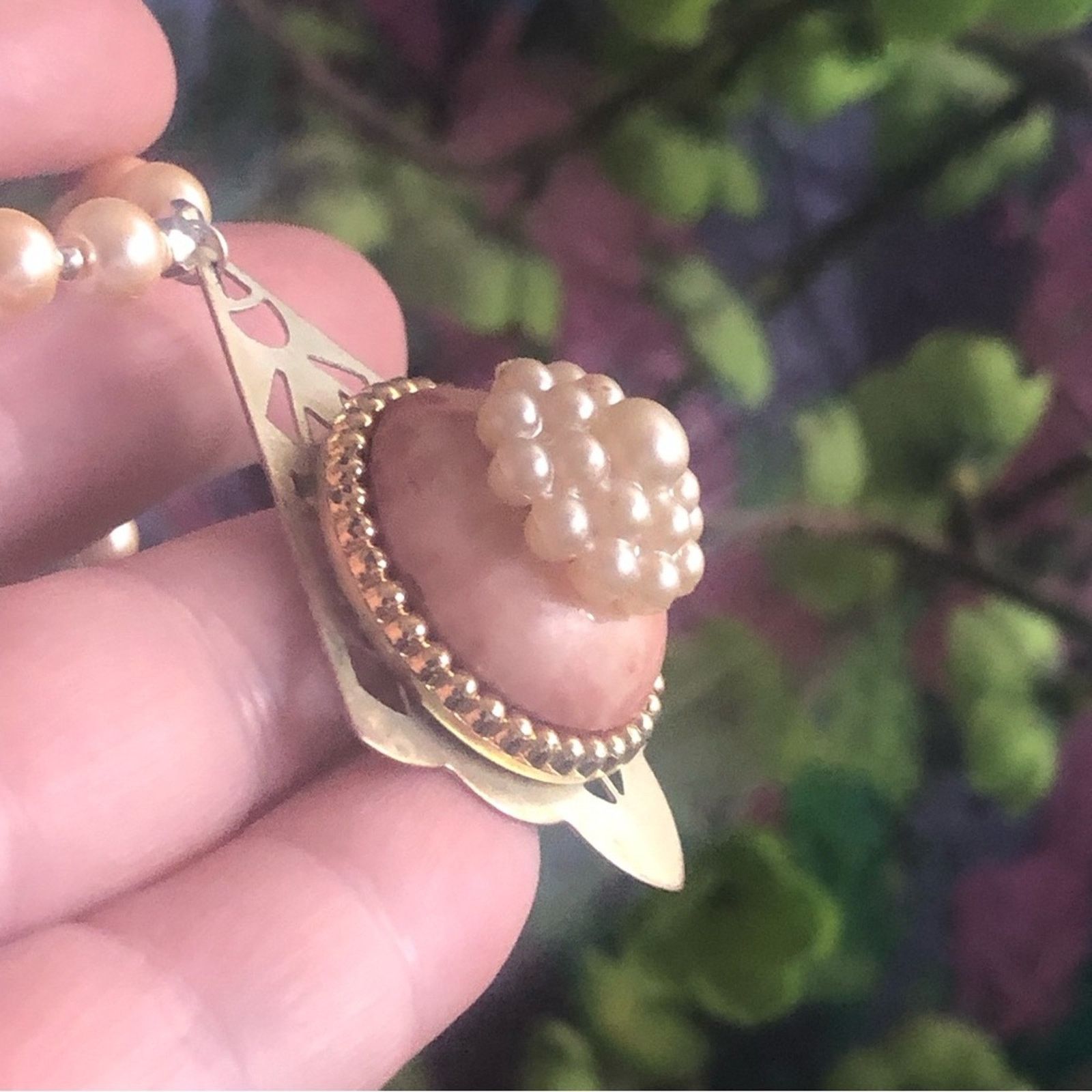 Handmade Handcrafted repurpose snow queen pearl dome Pearl necklace Size ONE SIZE - 11 Thumbnail