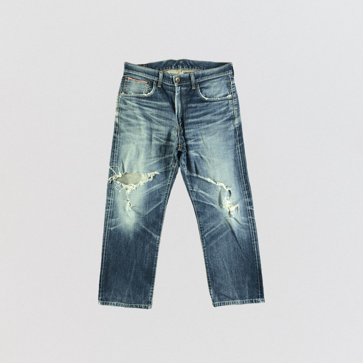 Edwin Vintage Blue Wash Edwin 505 Selvedge Jeans-JM3573 Size US 38 / EU 54 - 1 Thumbnail