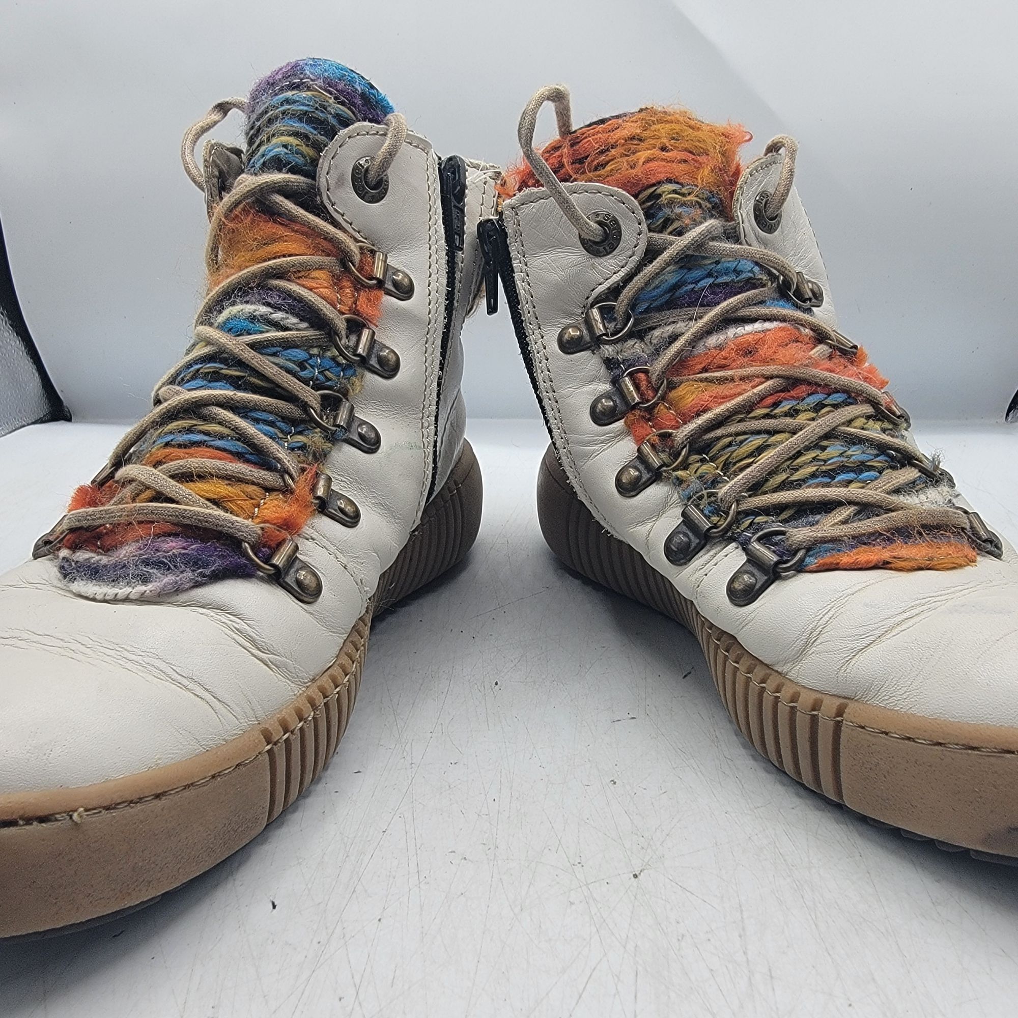 JOSEF SEIBAL Josef Seibel Maren 06 Womens 38 White Boots Winter Warm Casu Size US 8 / IT 38 - 3 Thumbnail