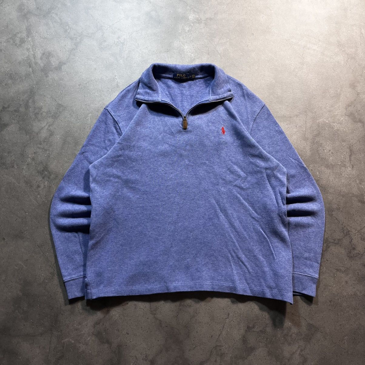 Polo Ralph Lauren Vintage Polo Ralph Lauren Small Pony Zip Sweatshirt Halfzip Size US L / EU 52-54 / 3 - 1 Thumbnail