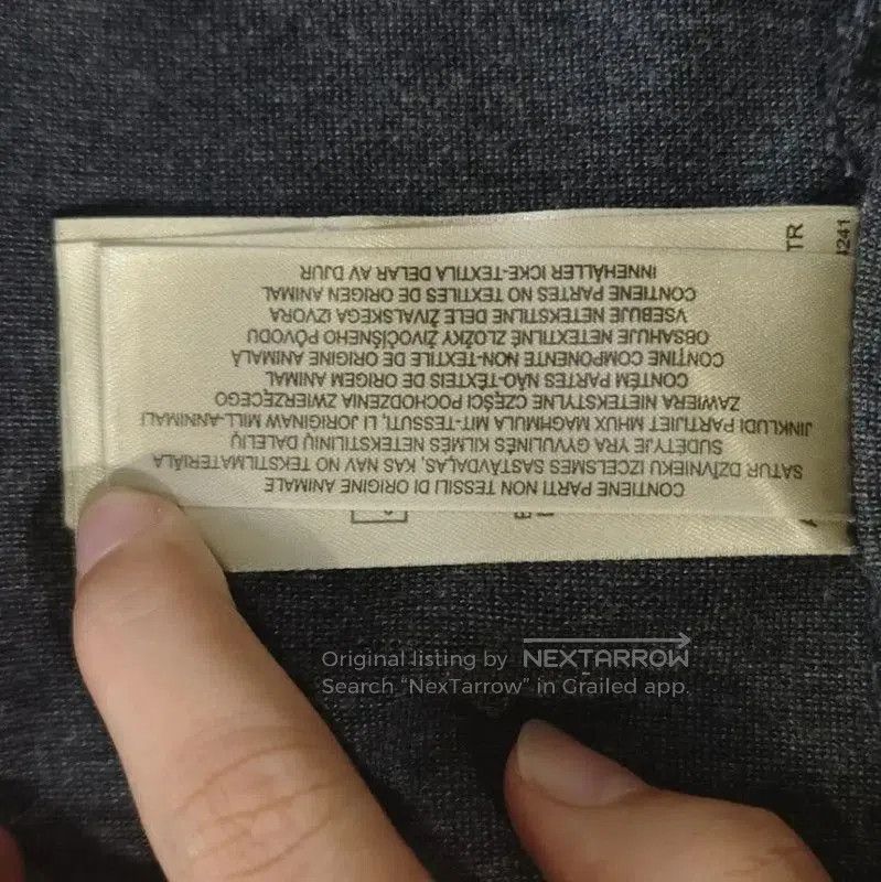 Burberry Burberry Black Gray Cotton Knitwomen's Sweater. Size L / US 10 / IT 46 - 8 Thumbnail