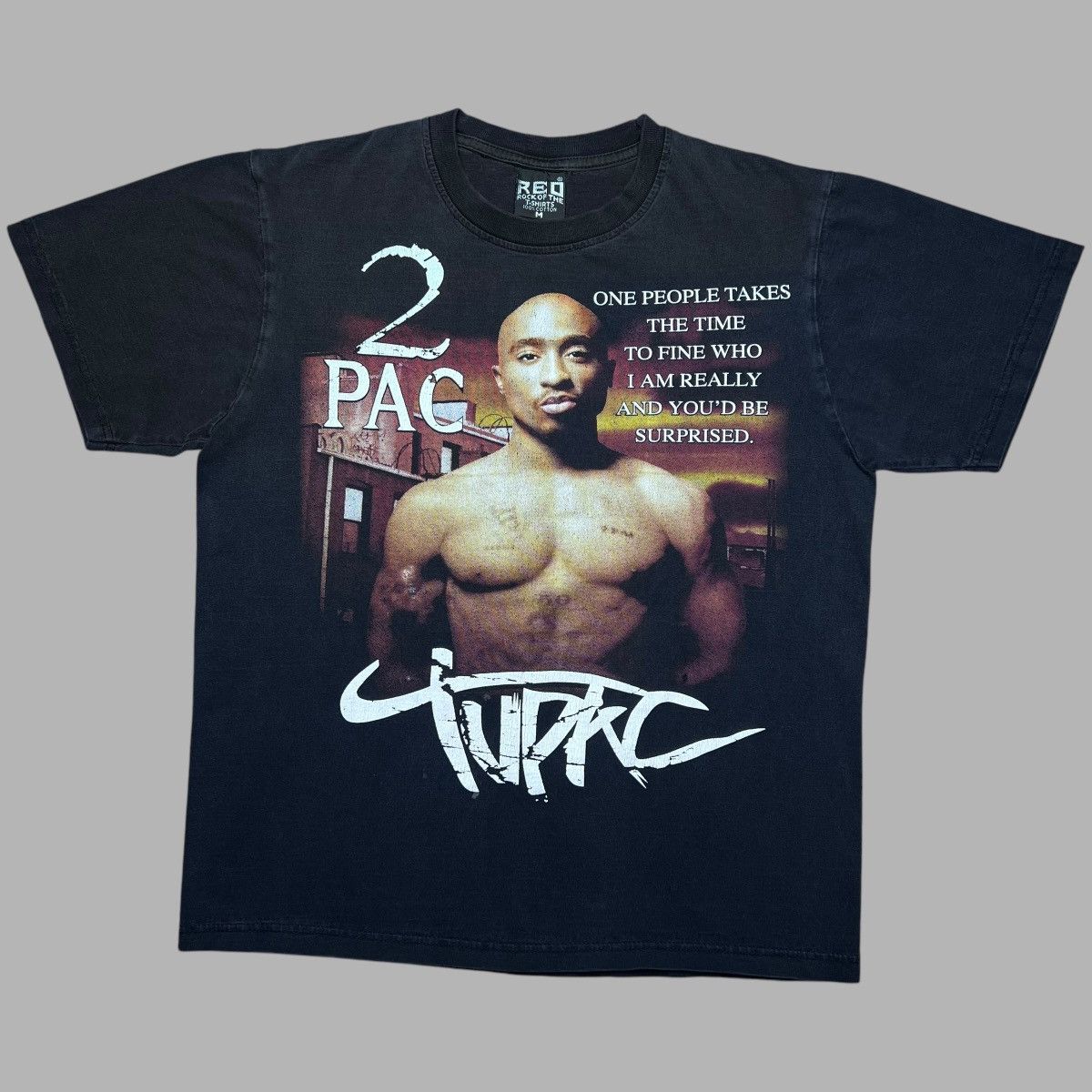 Rap Tees × Vintage Vtg 2000s Tupac Shakur 2Pac Rap Tee Double Sided Graphic Tee Size US M / EU 48-50 / 2 - 1 Thumbnail