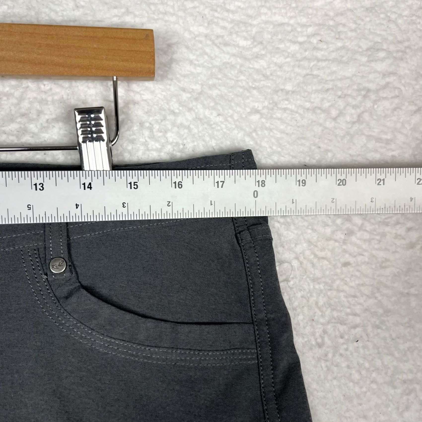 Vintage Kuhl Womens Hiking Chinos Gray Size 14 9" Inseam Size 36" / US 14 / IT 50 - 7 Thumbnail