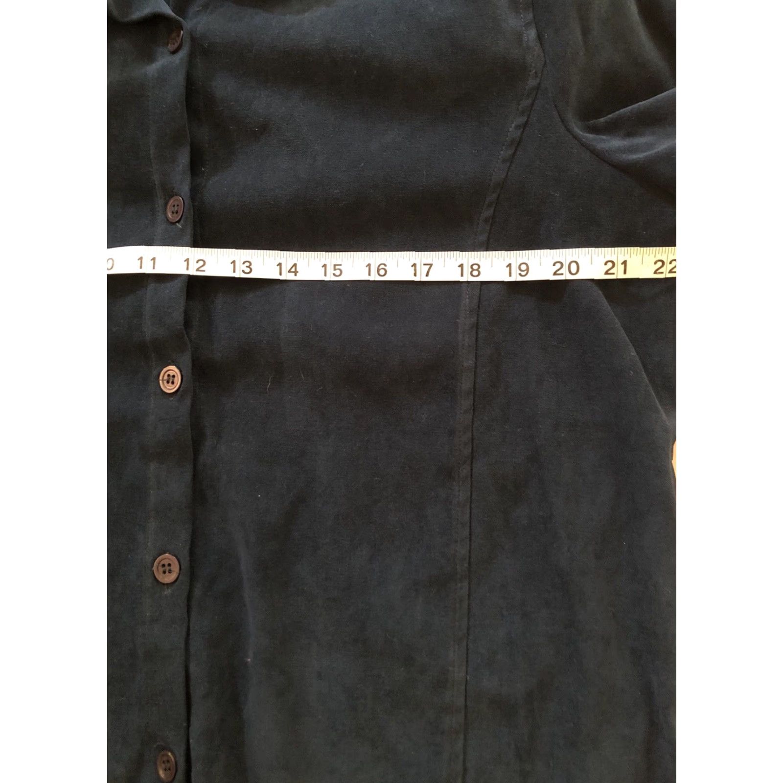 Vintage Vintage Norton McNaughton MicroSuede Top Shirt 14 Blue Belted Retro 70s Career Size XL / US 12-14 / IT 48-50 - 6 Thumbnail