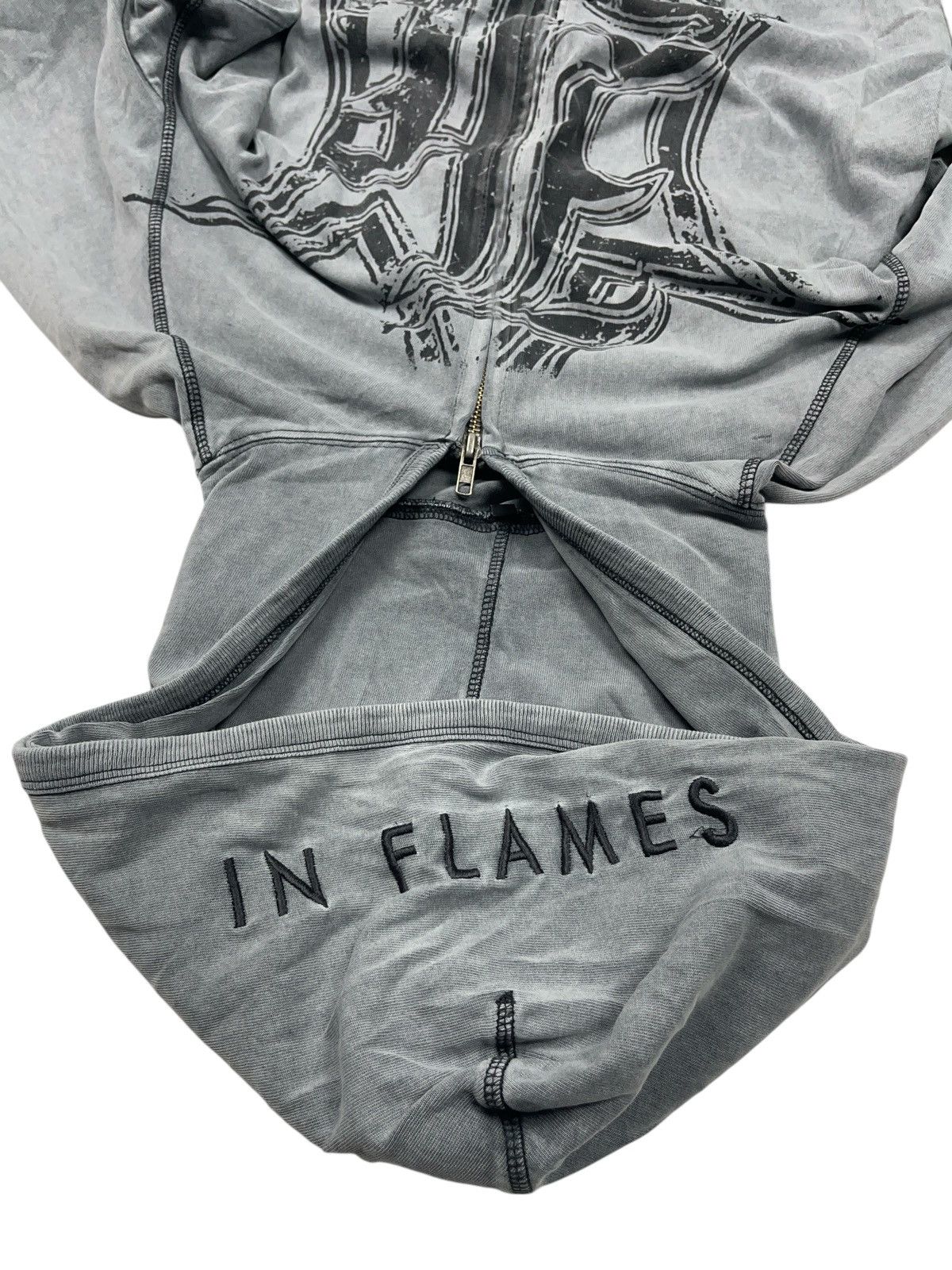 Band Tees × Vintage Vintage In Flames Band Zip Hoodie Stone Washed Size US XL / EU 56 / 4 - 9 Thumbnail