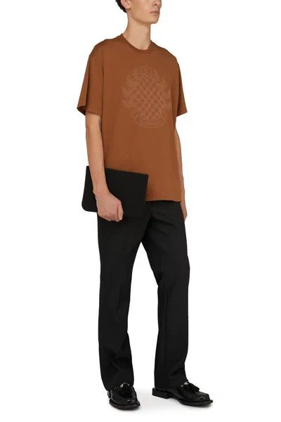 Burberry o1y0426 Crewneck T-Shirt in Brown Size US L / EU 52-54 / 3 - 5 Thumbnail