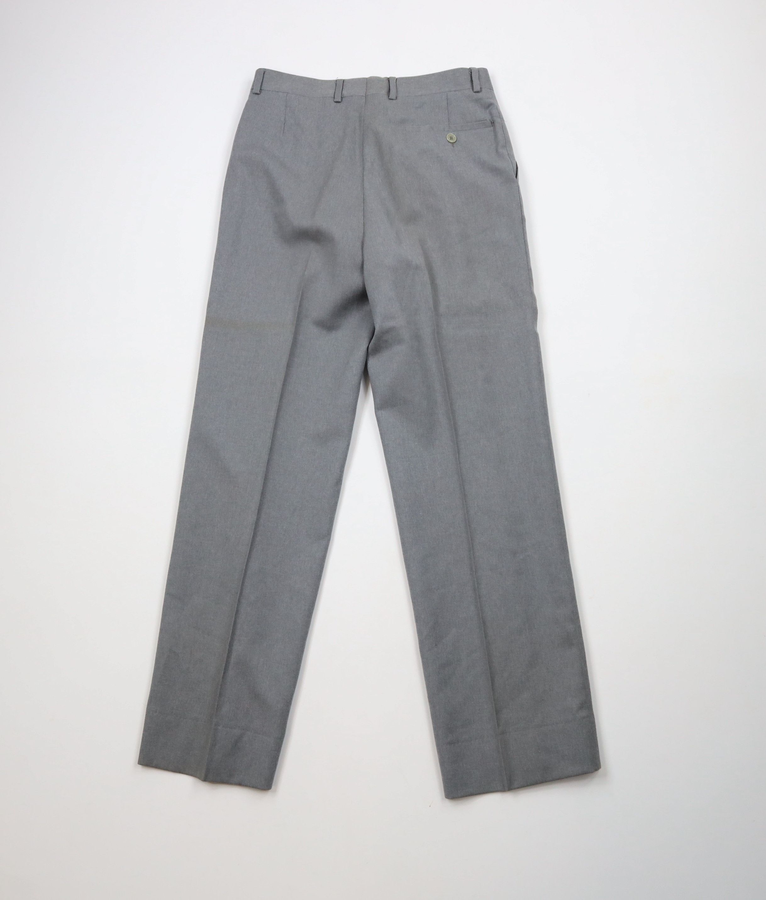 Vintage Vintage 70s Streetwear Pleated Straight Leg Chino Pants Gray Size US 28 / EU 44 - 9 Thumbnail