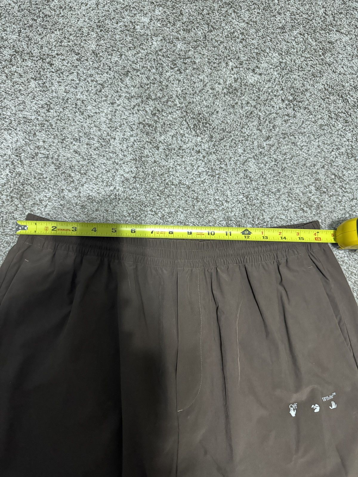 Off-White Off-White Logo Casual Joggers Brown Size US 32 / EU 48 - 4 Thumbnail