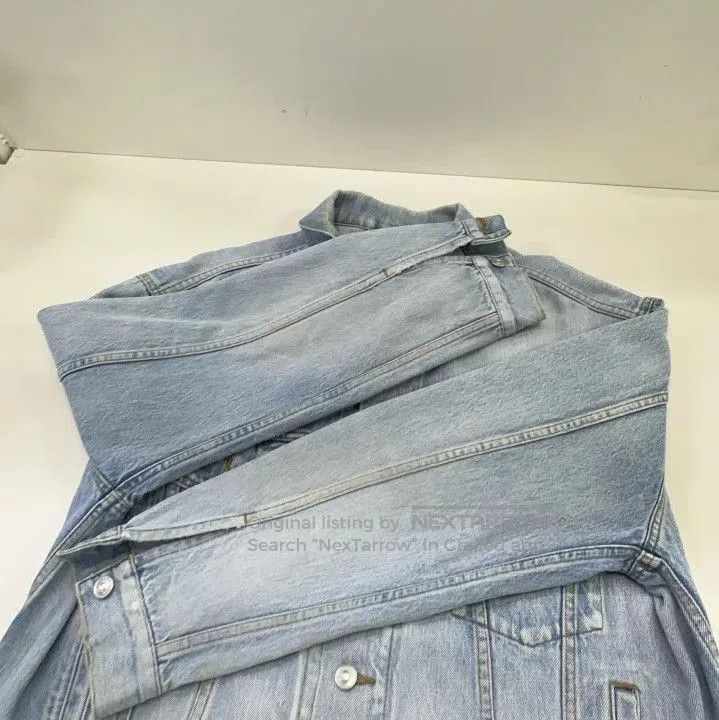 Balenciaga Balenciaga Logo Denim Jacket for Men. Size US M / EU 48-50 / 2 - 7 Thumbnail