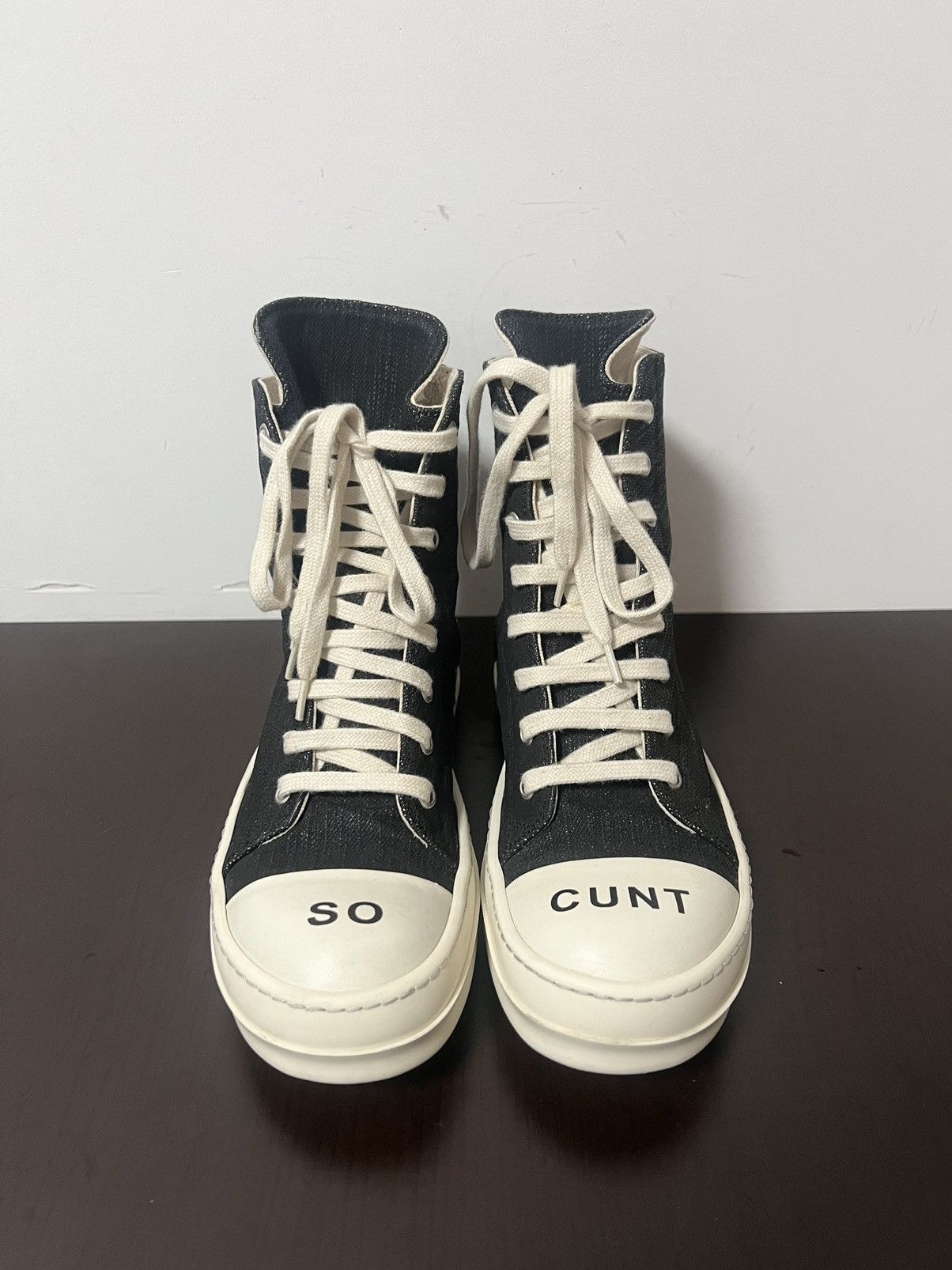 Rick Owens Drkshdw Rick owens drkshdw so cunt ramones hi top sneaks Size US 6 / IT 36 - 1 Thumbnail