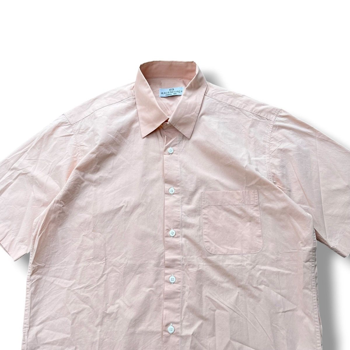 Balenciaga ‼️Crazy vintage 80s Balenciaga Short Sleeve Shirt Size US M / EU 48-50 / 2 - 2 Thumbnail