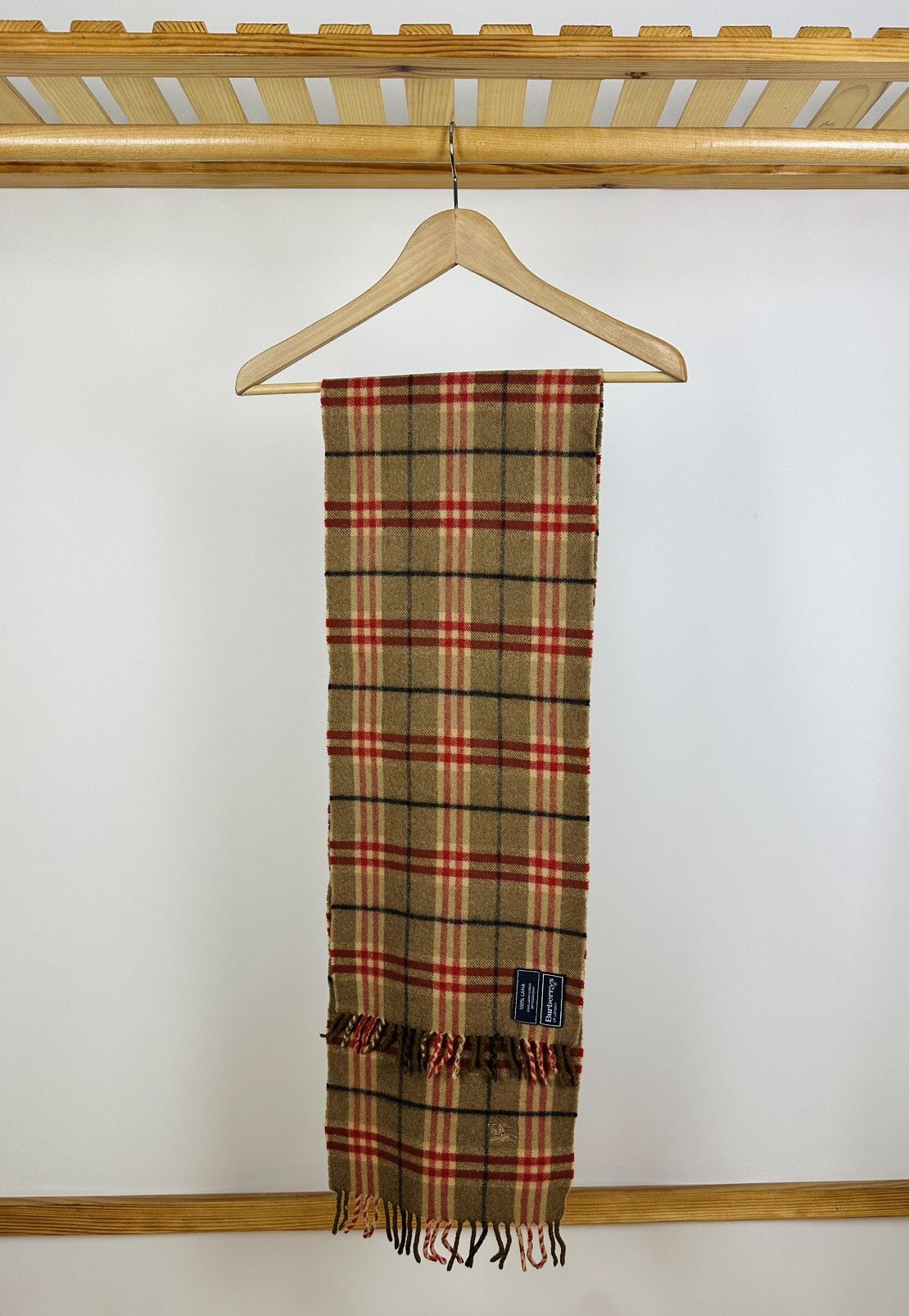 Burberry Vintage Burberry London Lana Wool Scraf Size ONE SIZE - 3 Thumbnail
