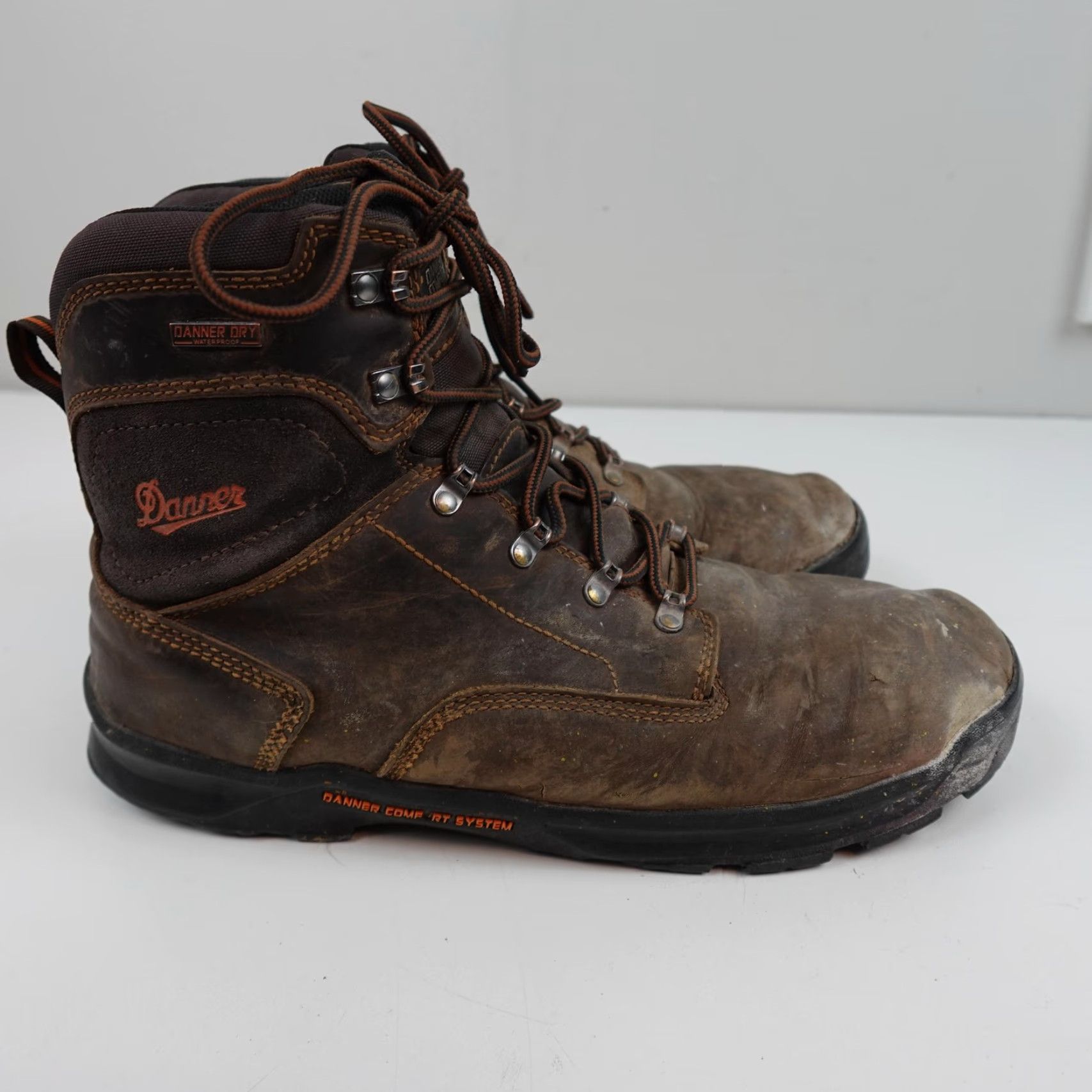 Danner Danner Crafter 8" Work Boots Mens Size 14 Brown Leather Waterproof Danner Dry Size US 14 / EU 47 - 6 Thumbnail