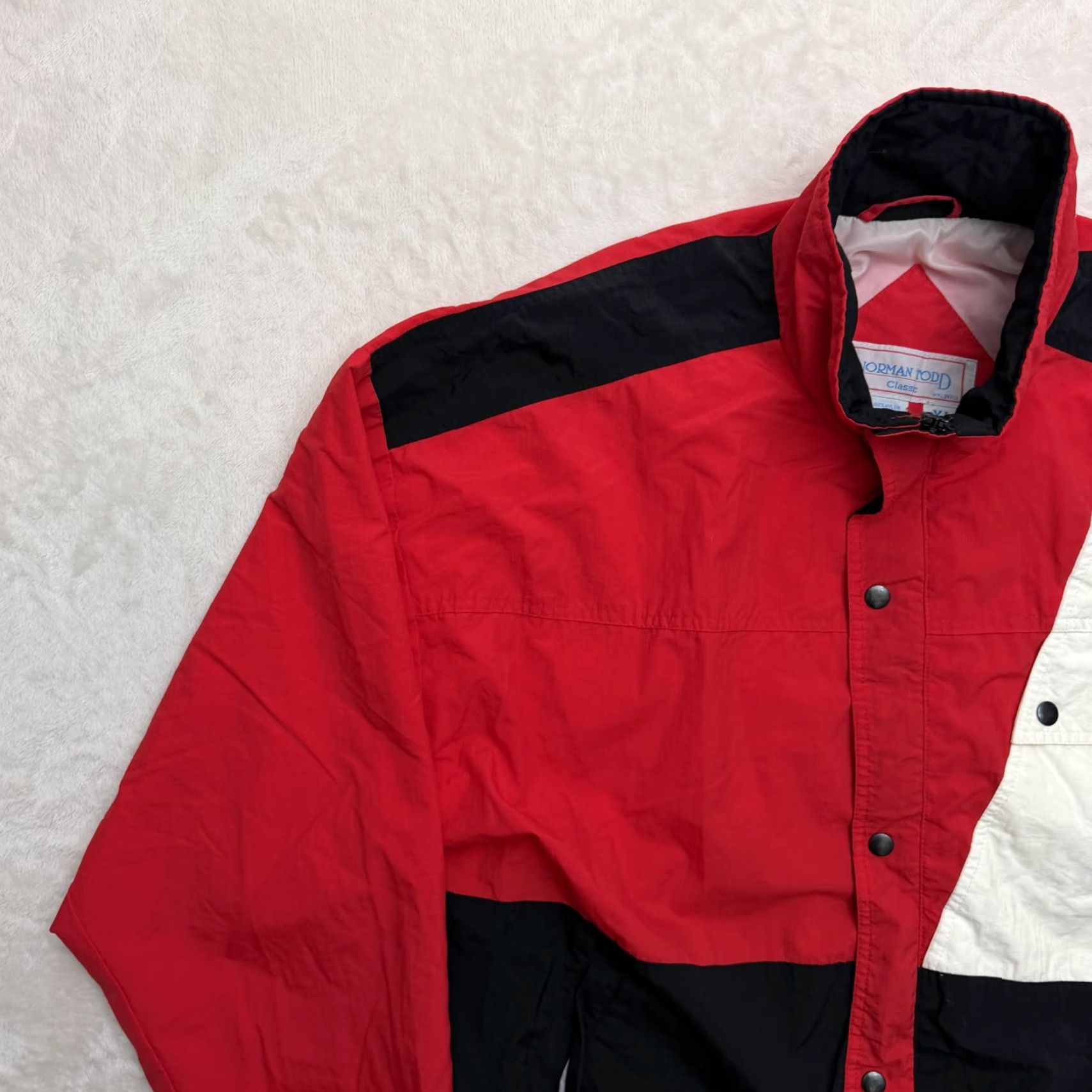 Vintage VINTAGE Norman Todd Jacket Mens XL Red Racing Windbreaker Motor Sports Cars Indy Size US XL / EU 56 / 4 - 6 Thumbnail