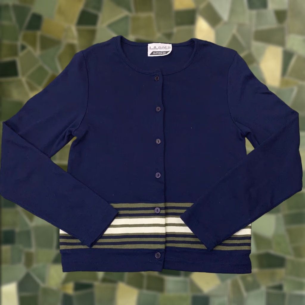 Agolde VINTAGE LA Gold Women’s Sweater XS Blue Button Down Cardigan Cotton Shirt Top Size XS / US 0-2 / IT 36-38 - 1 Thumbnail