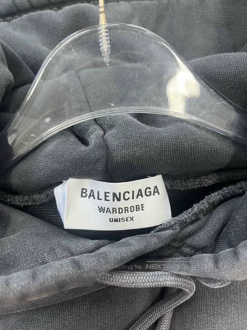 Balenciaga Balenciaga Black embroidered logo hooded sweatshirt, size Size US M / EU 48-50 / 2 - 3 Thumbnail