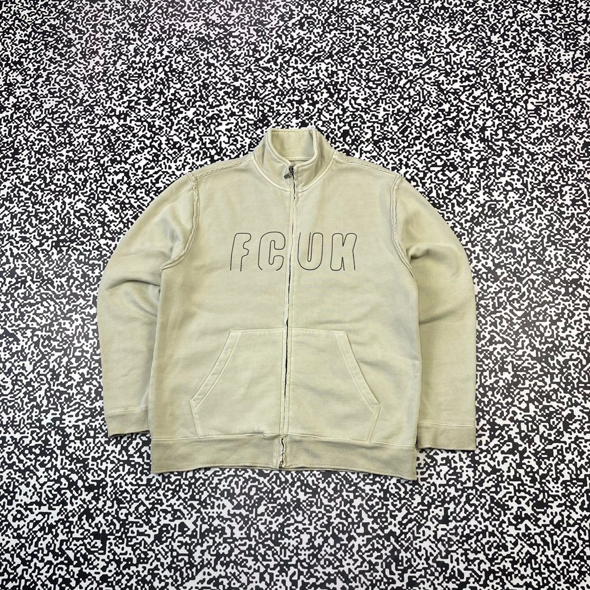 Fcuk Vintage Y2K FCUK FRENCH CONNECTION Avant Garde Zip Sweater | Grailed